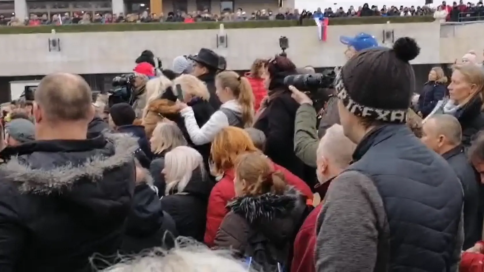 Protivládne protesty v Bratislave.