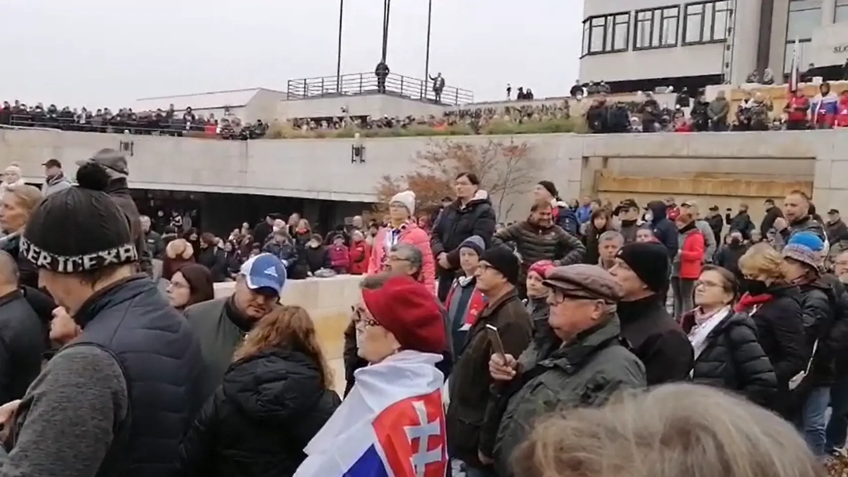Protivládne protesty v Bratislave.