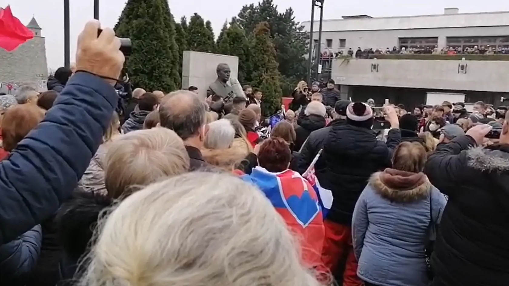 Protivládne protesty v Bratislave.