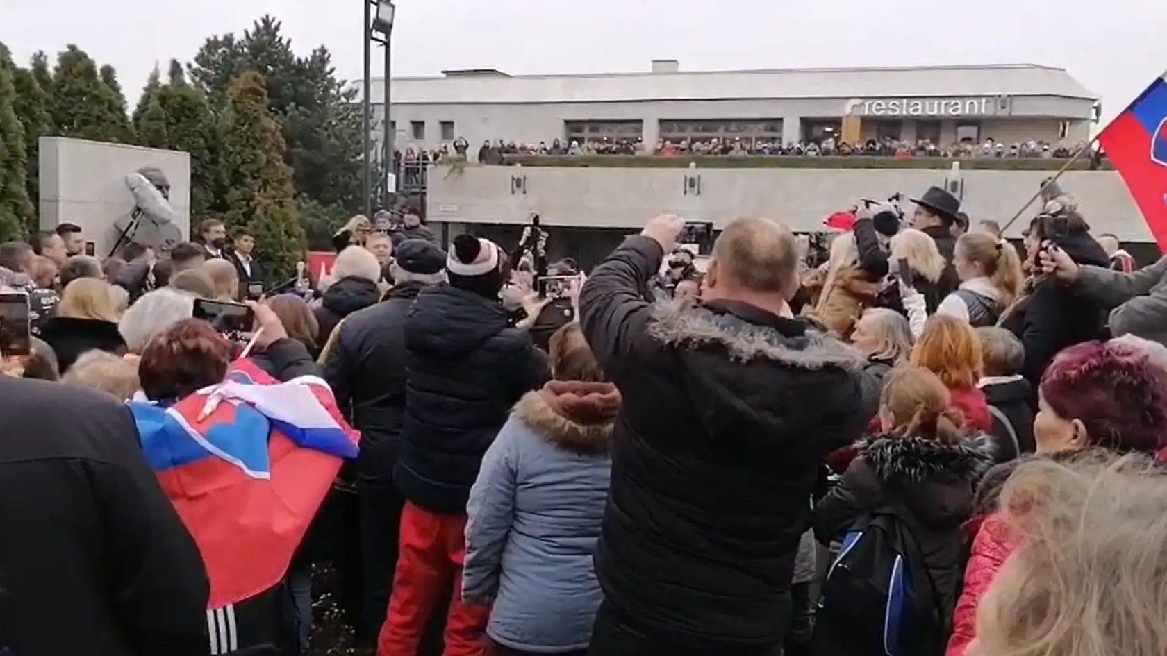 Protivládne protesty v Bratislave.