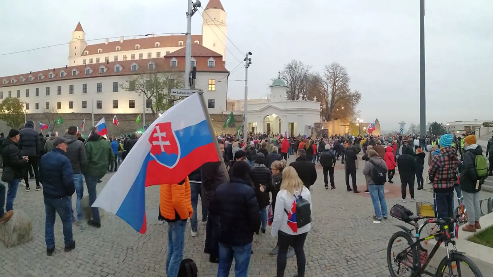 Protivládne protesty v Bratislave