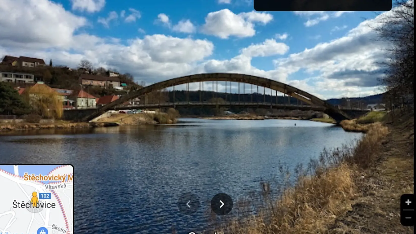 Štechovice, kde sa mala nachádzať kľúčová vodná elektráreň, dnes.