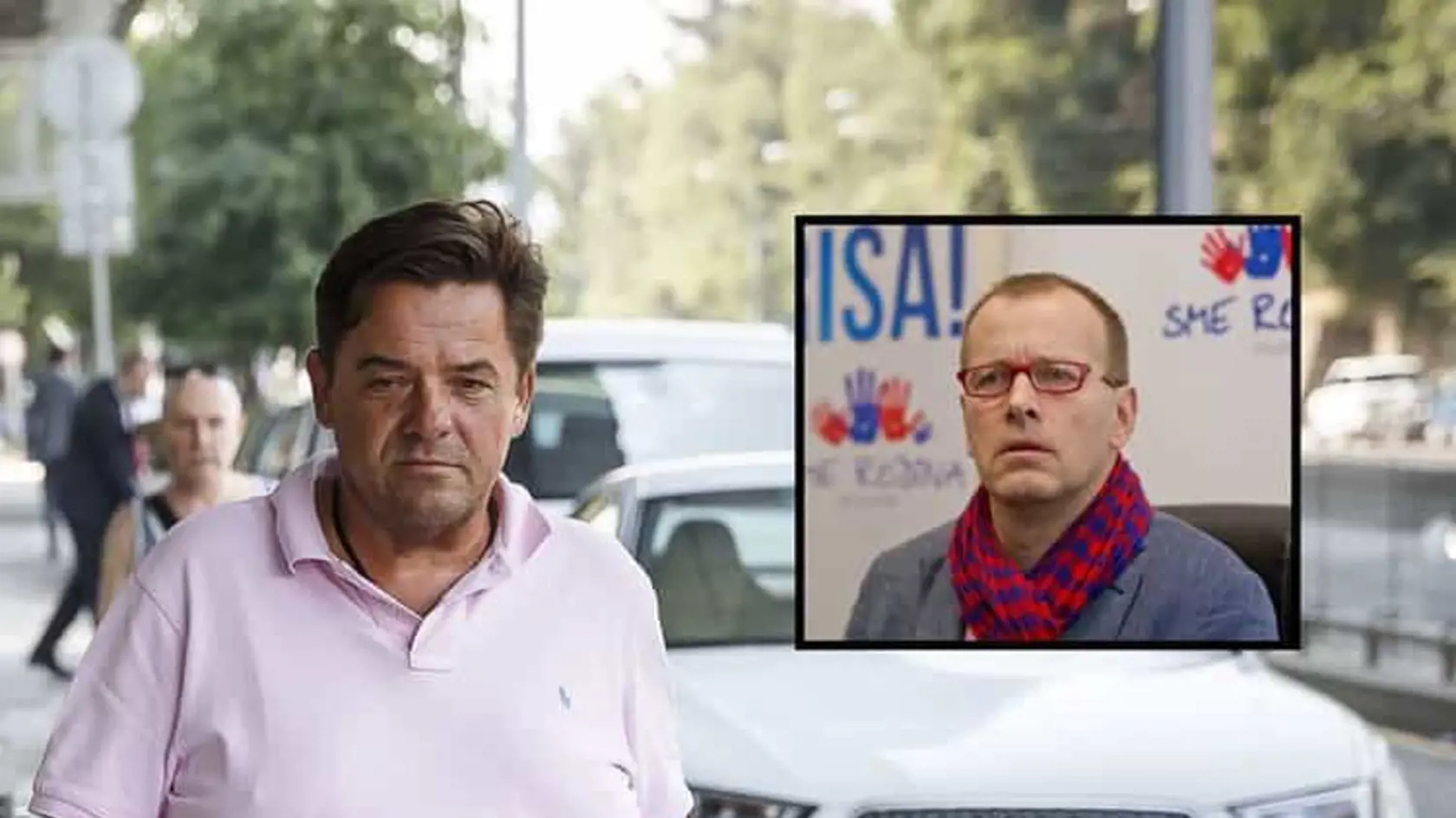 Podnikateľ Marián Kočner (vľavo) a predseda hnutia Boris Kollár.