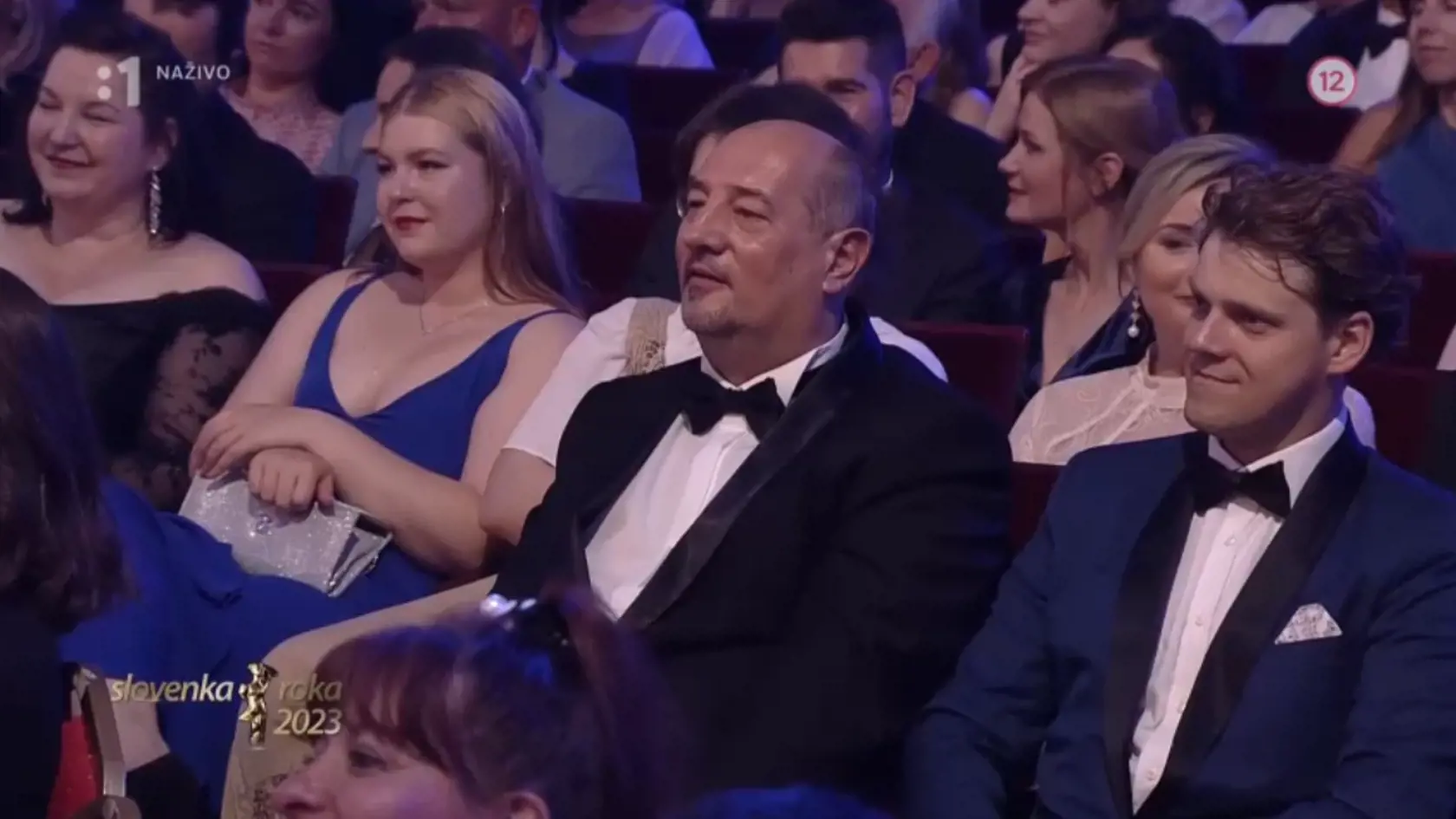 V hľadisku nechýbal Martin Malachovský, ktorému manželka Iveta z pódia vyznala lásku.