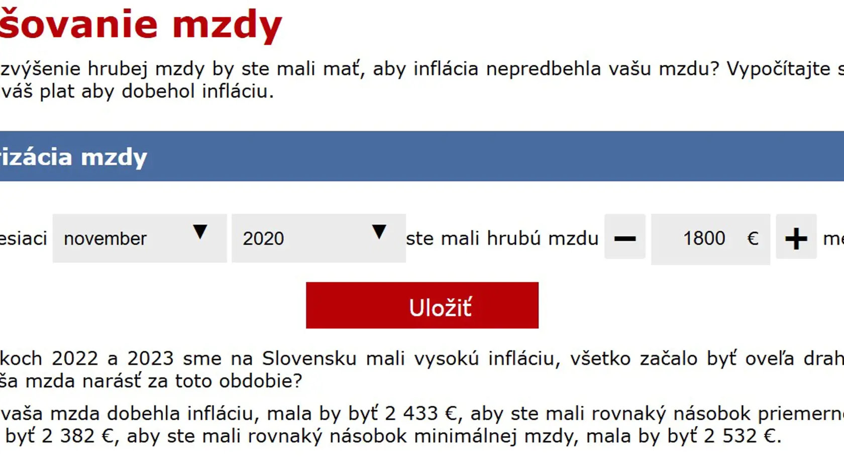 Kalkulačka vám ukáže, aký plat by ste mali mať, aby ste dobehli infláciu.