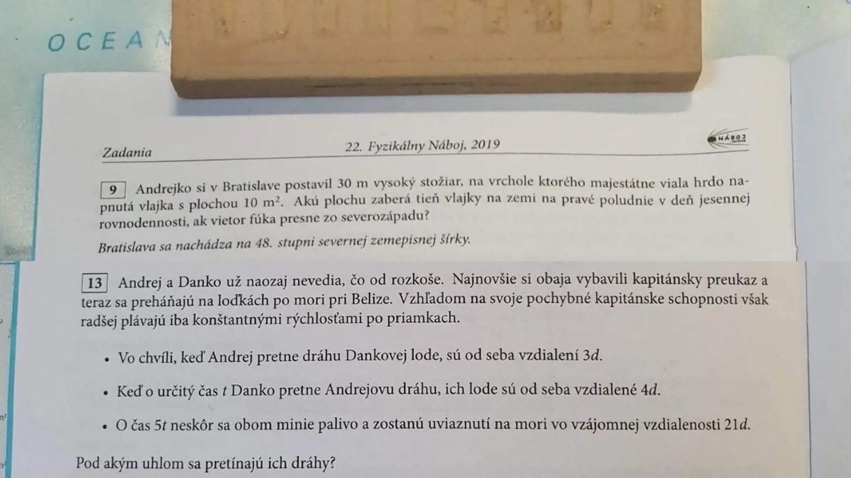 Fyzikálne úlohy o Andrejkoch a Dankoch v súťaži Fyzikálny náboj