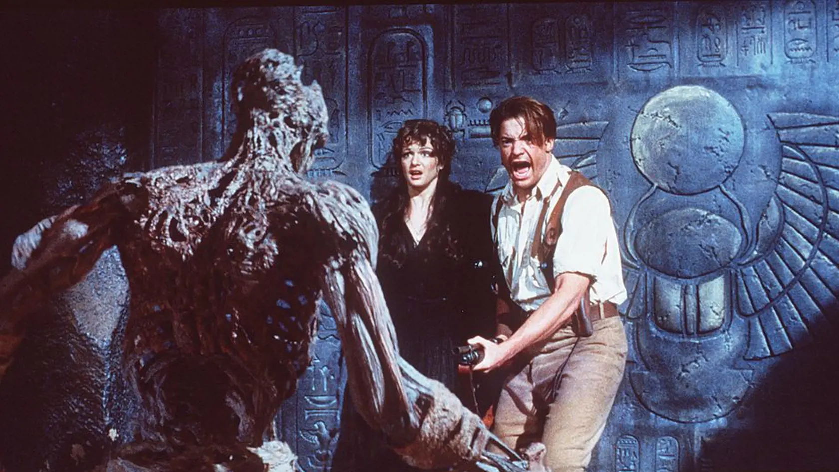 Brendan Fraser vo filme Múmia.