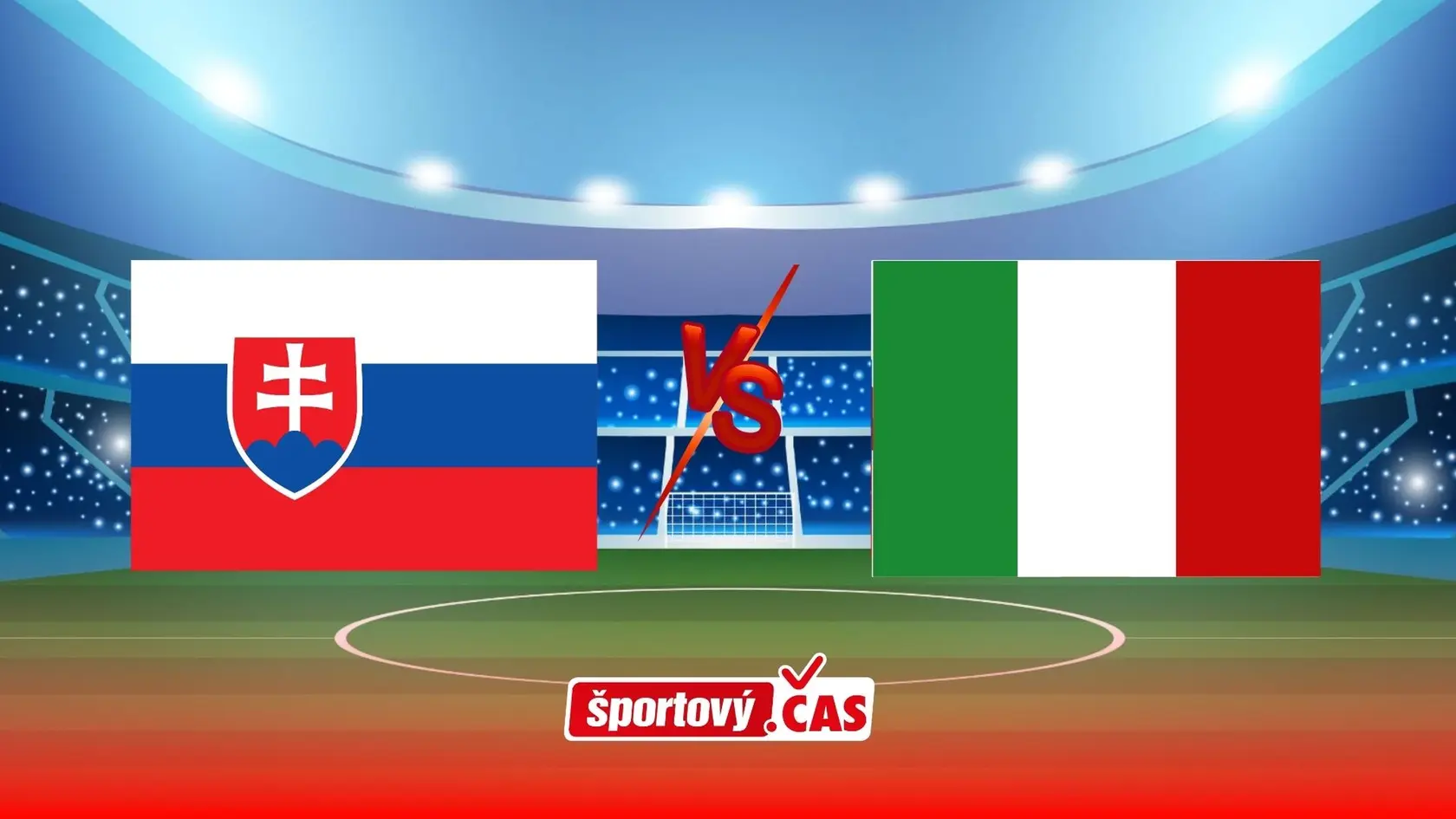 Online prenos zo zápasu EURO U 21 vo futbale medzi Slovenskom a Talianskom.