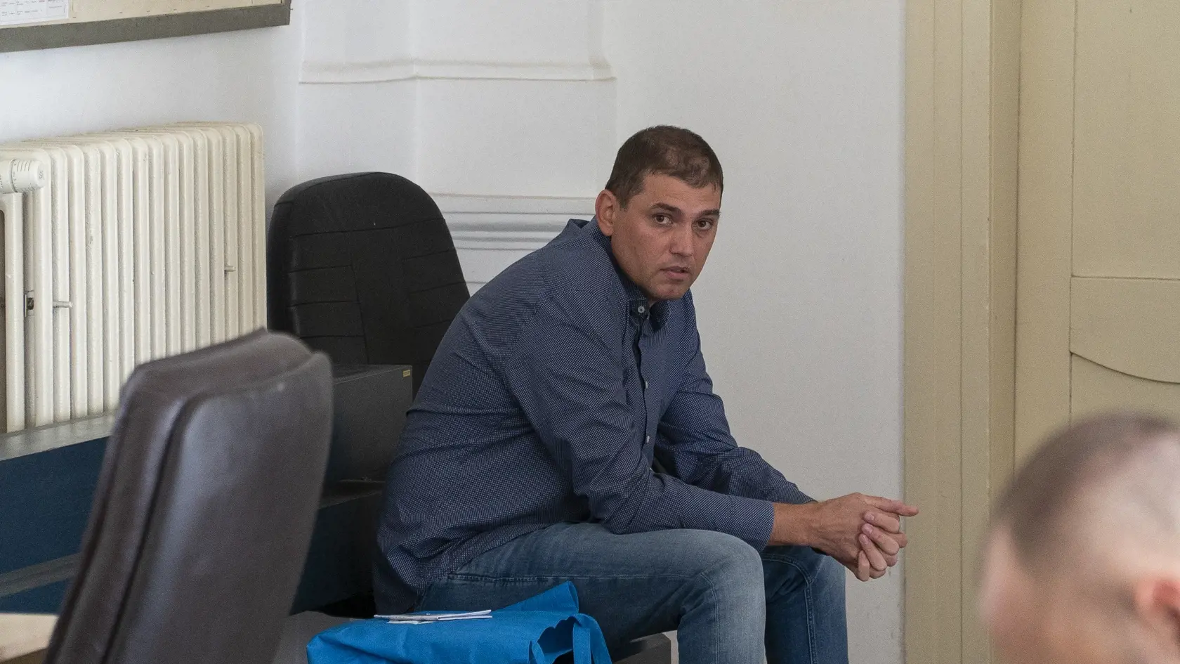 Exriaditeľ policajnej inšpekcie Adrián Szabó na ŠTS, ktorý rieši obžalovaného Dušana Kováčika.