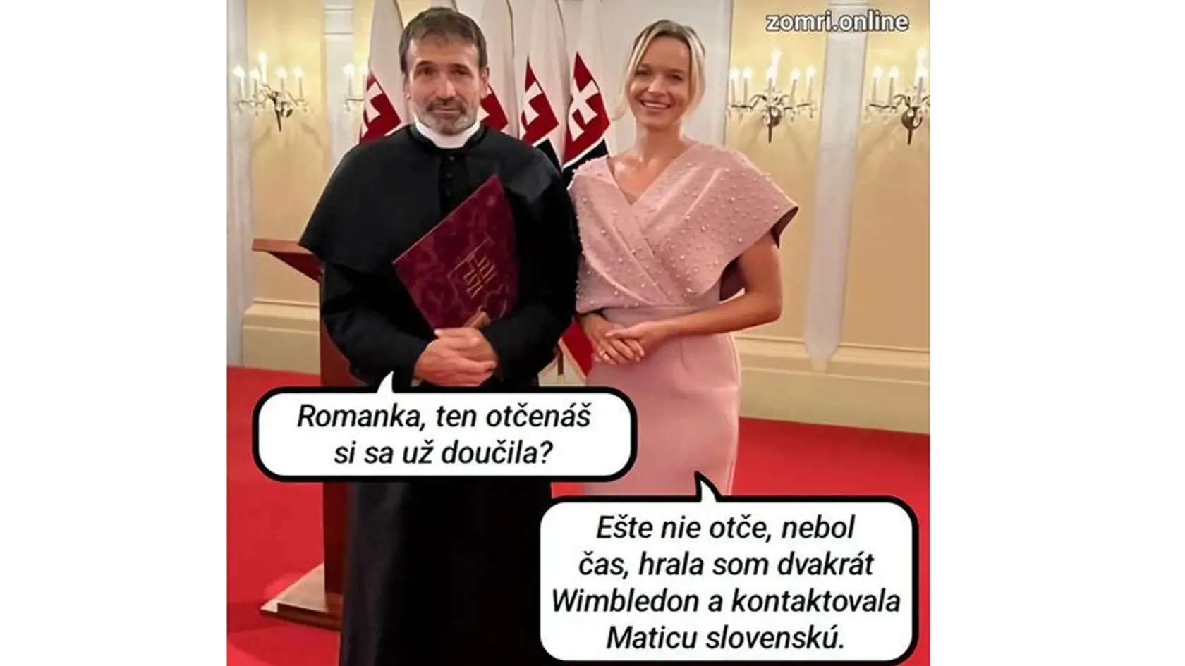 Nezaradená poslankyňa a extenistka Romana Tabák, ktorá bude vo voľbách do Európskeho parlamentu kandidovať za SNS, bola rozhorčená z vizuálu bratislavského divadla. Na sociálnej sieti napísala, že už preto kontaktovala Maticu Slovenskú.