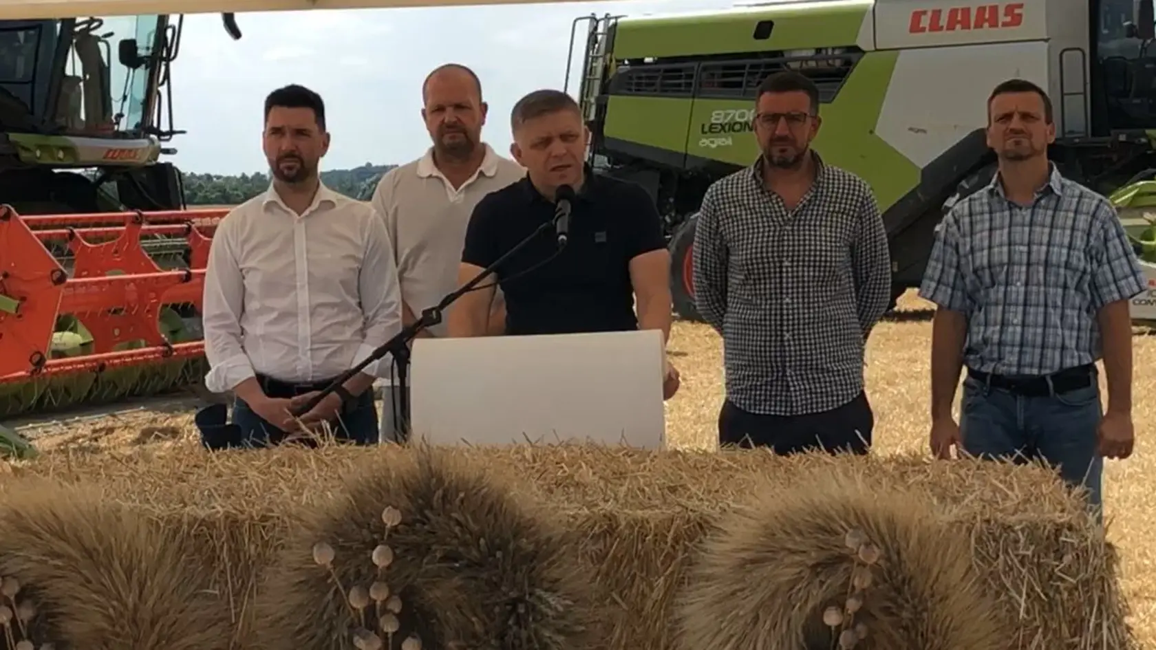 Robert Fico počas prejavu na Žatevnom dni vo Voderadoch.
