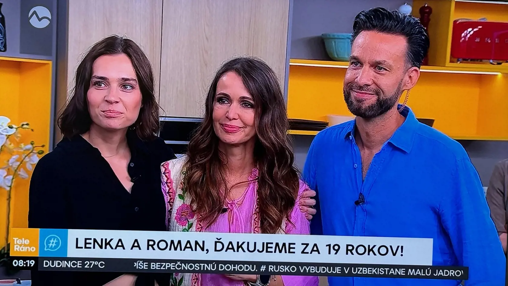 Posledné vysielanie Lenky a Romana. Šóošová sa rozplakala. Takto vyzerala jej rozlúčka s Teleránom.