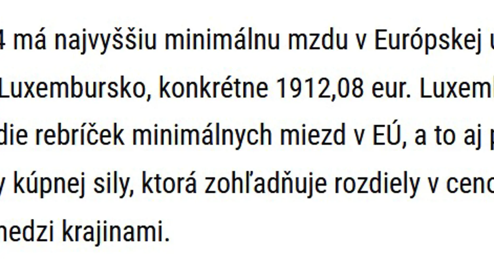 Minimálna mzda.