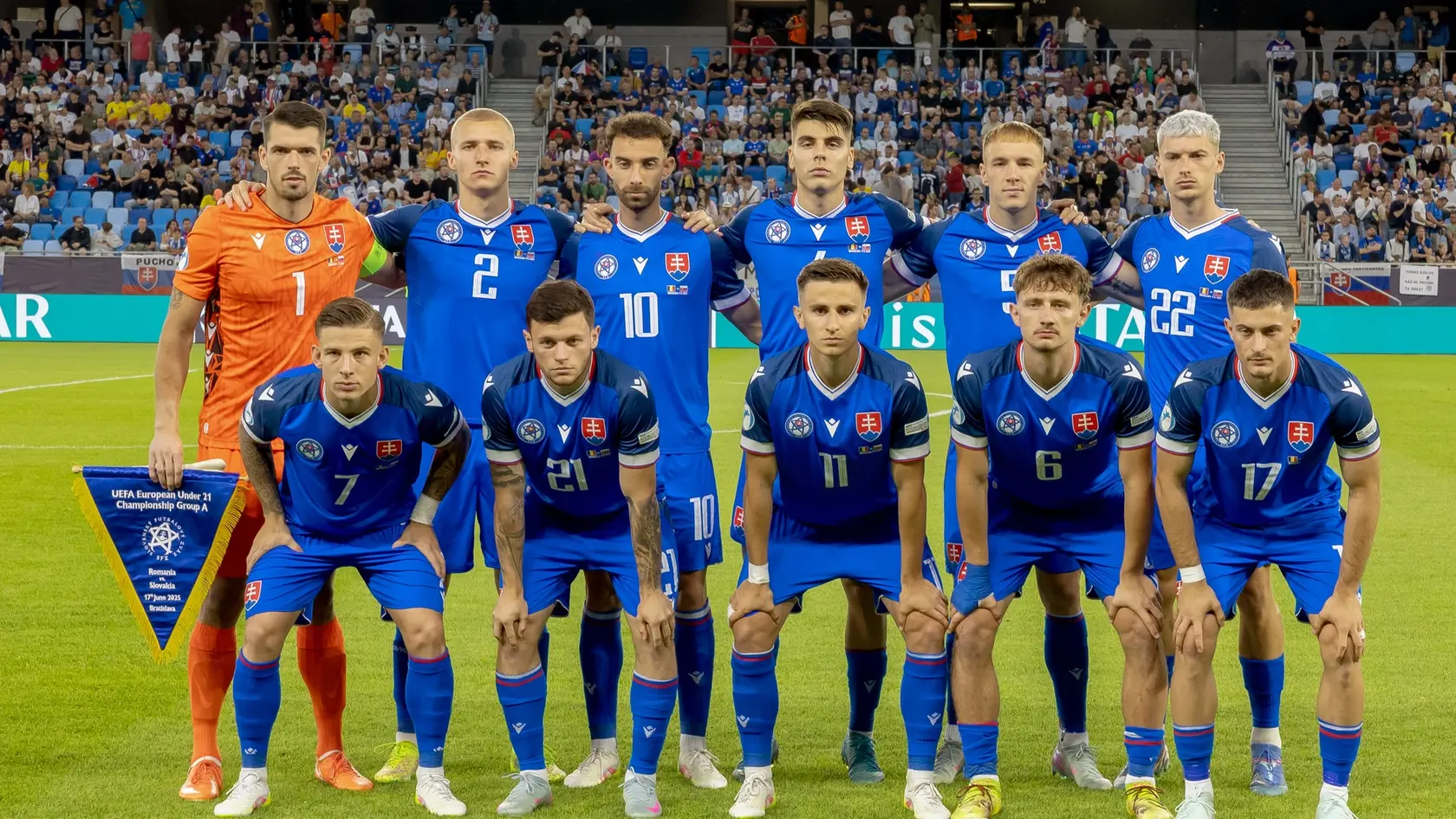 Slovenská 21-ka pred zápasom s Rumunskom na ME U21 2025.