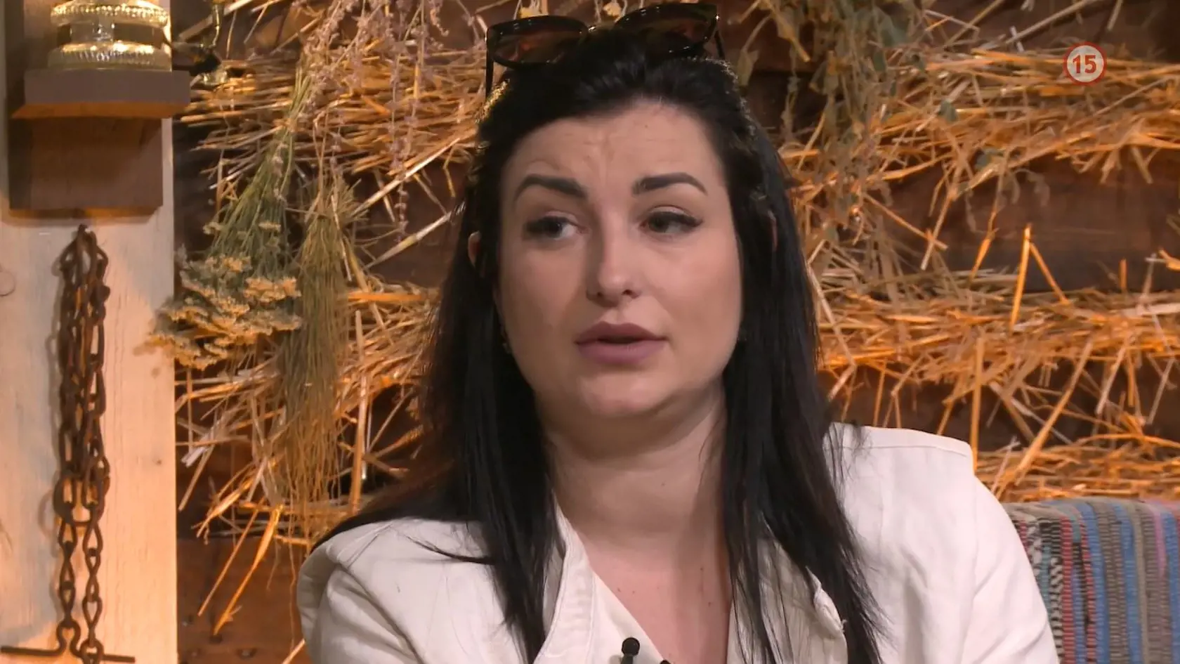 Vypadnutá farmárka Tereza v relácii Martina Šmahela Farma Extra.