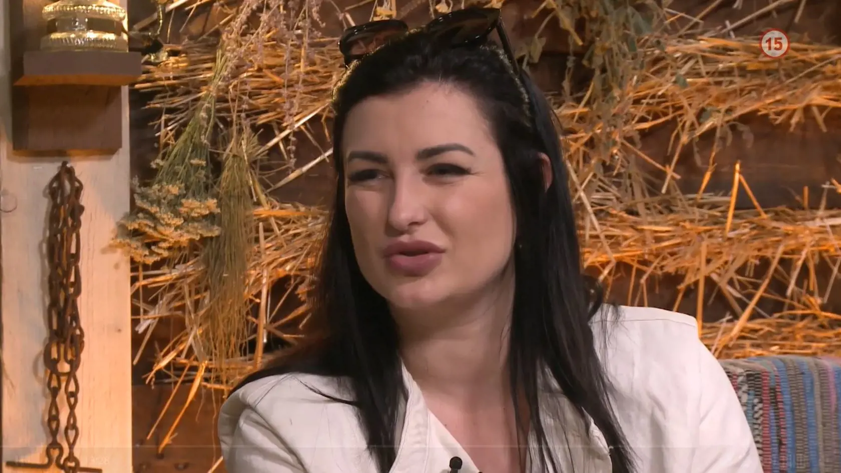 Vypadnutá farmárka Tereza v relácii Martina Šmahela Farma Extra.