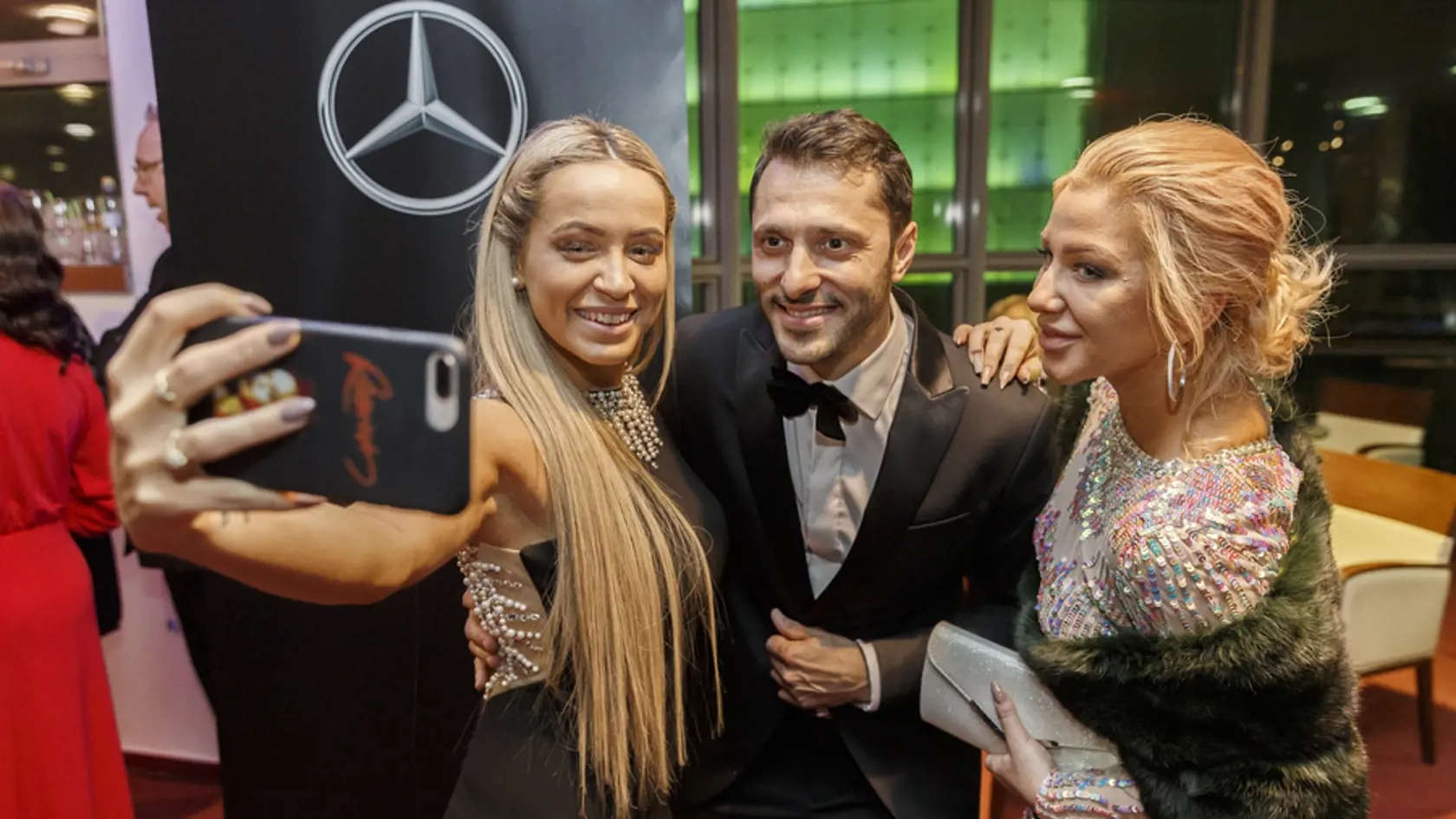 Na snímke počas párty po skončení priameho prenosu z galavečera OTO 2019. Na snímke Dominika Mirgová a Branislav Deák.