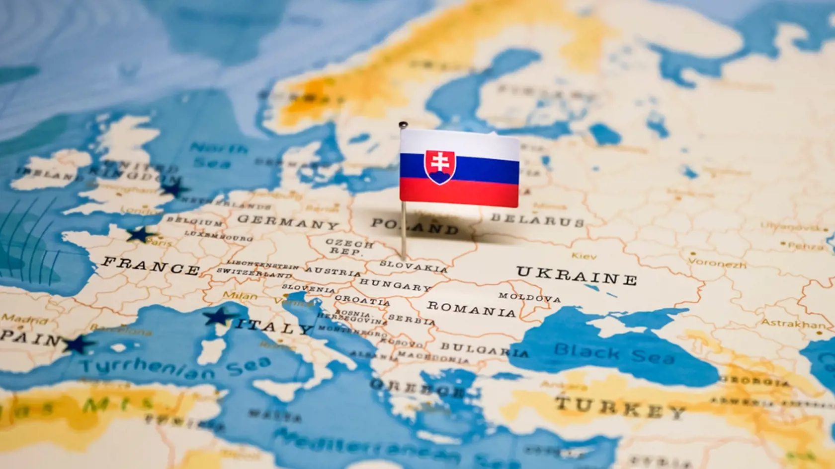 The,Flag,Of,Slovakia,In,The,World,Map