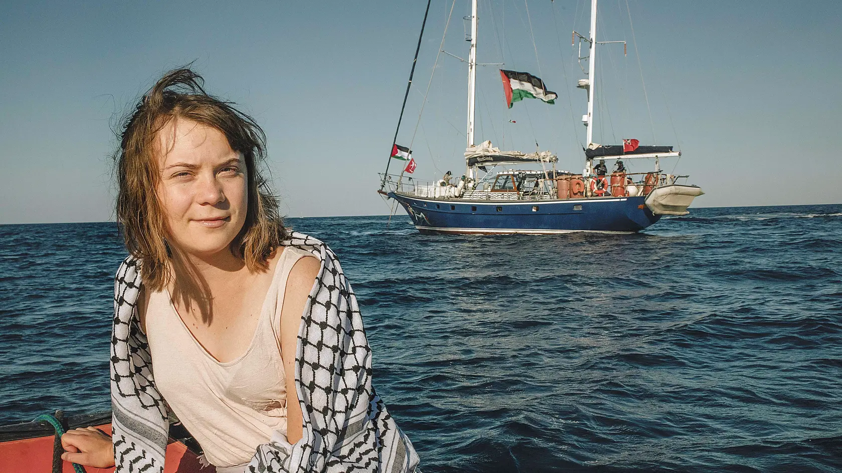 Greta Thunberg v rámci iniciatívy Flotila slobody chce dopraviť humanitárnu pomoc do Pásma Gazy. 