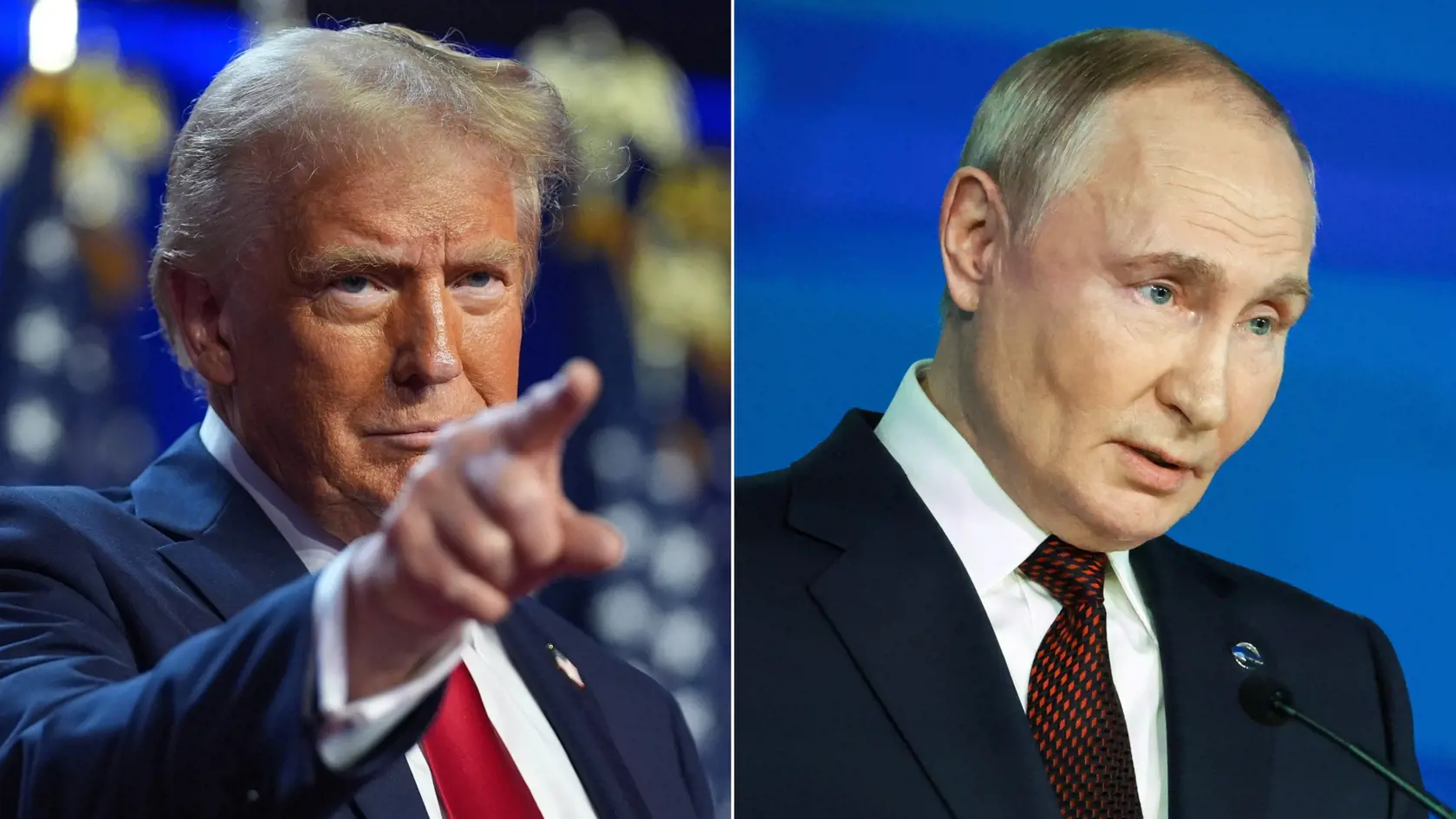 Donald Trump a Vladimir Putin.