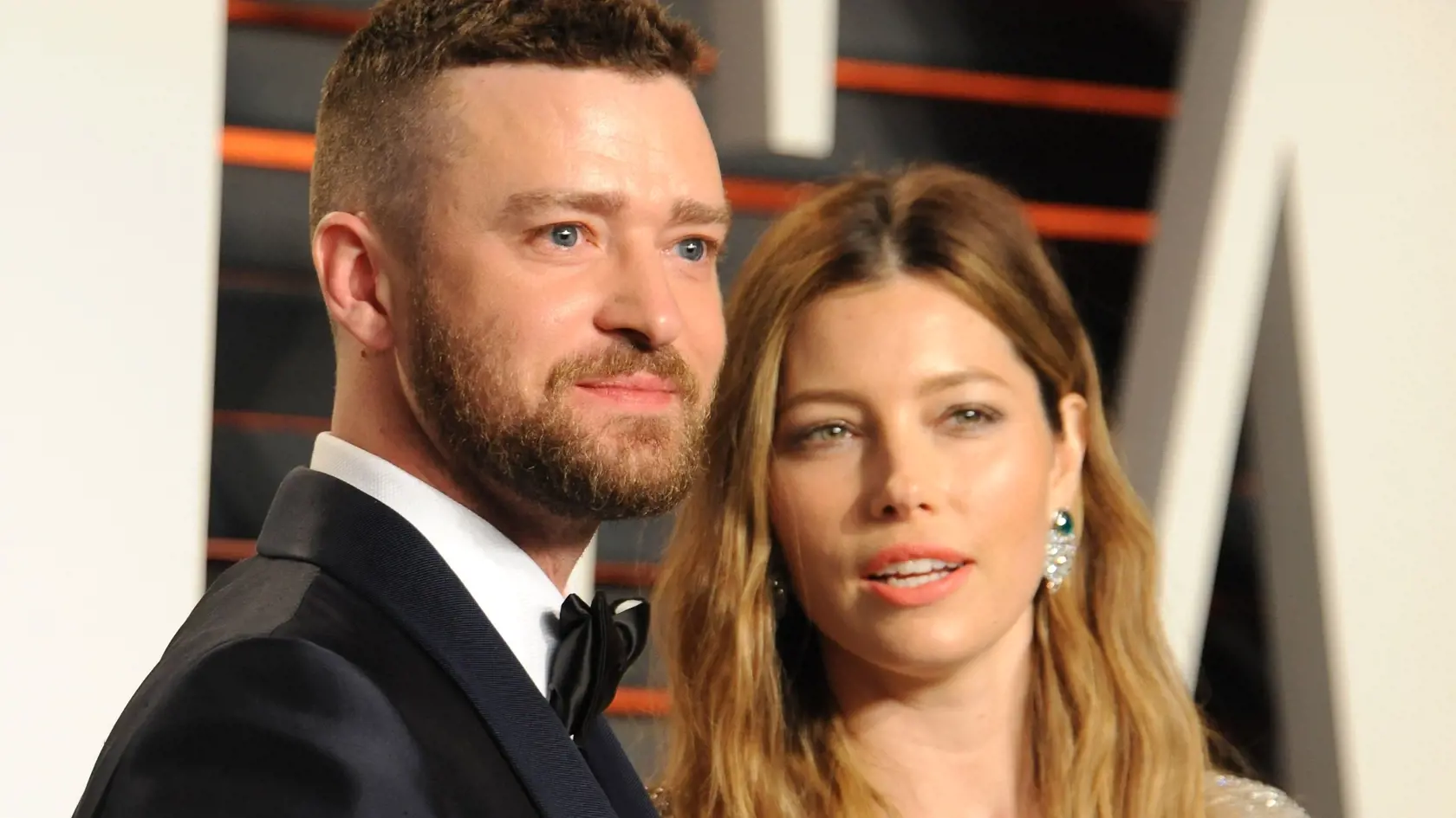 Justin Timberlake s manželkou Jessicou Biel na odovzdávaní Oscarov.