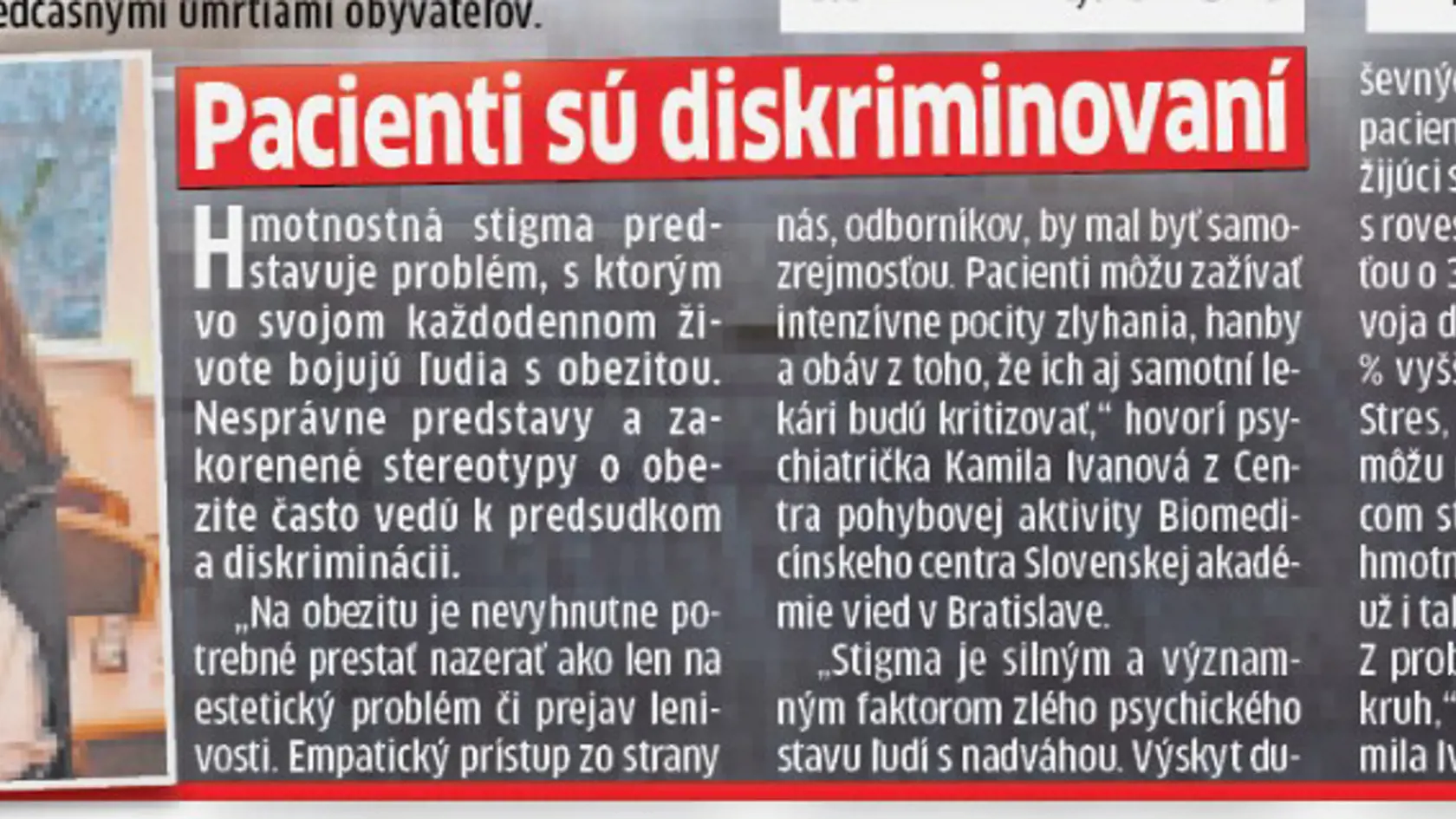 Ľudia s nadváhou sú diskriminovaní.