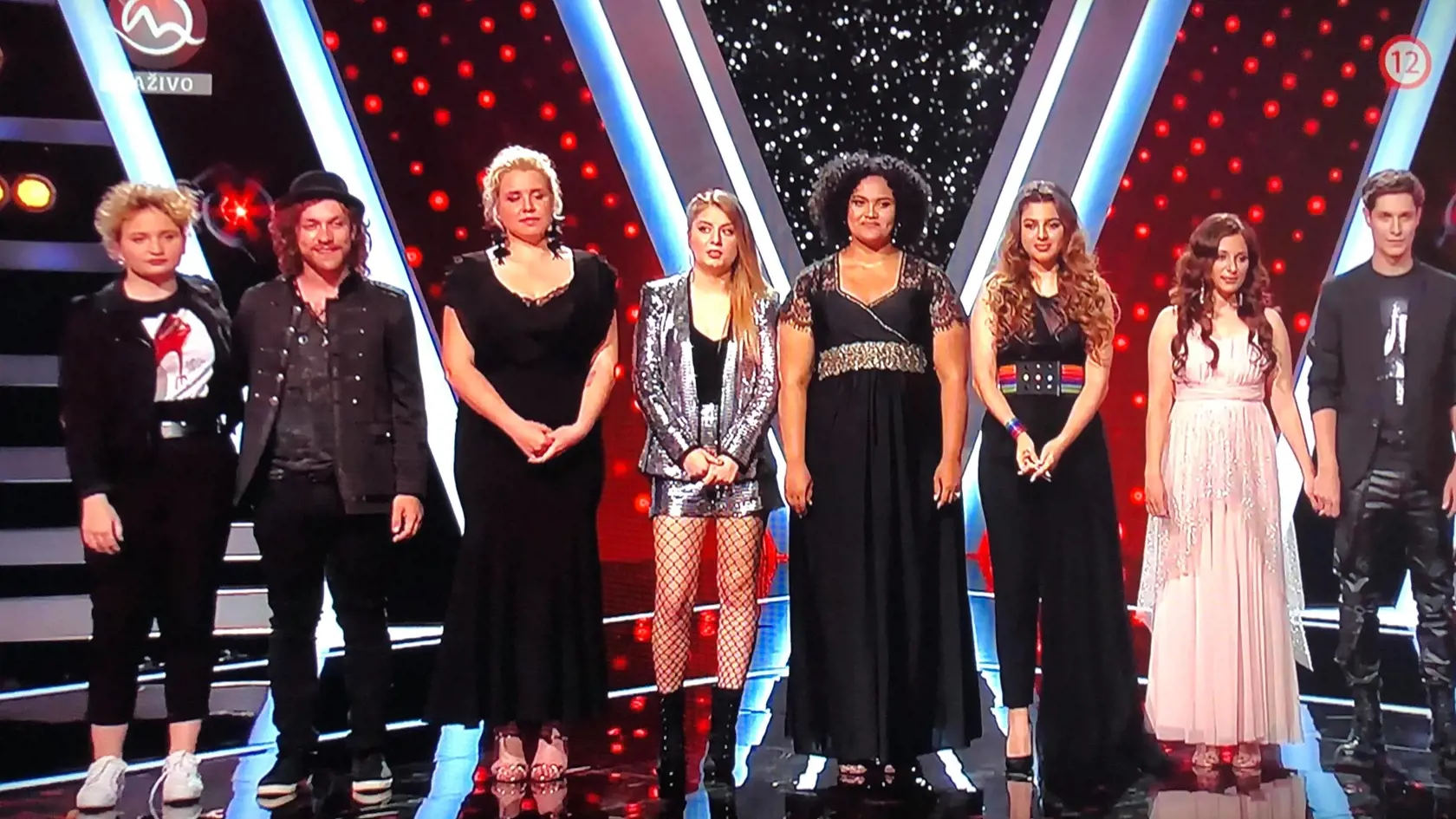 Zábery z druhého živého prenosu The Voice.