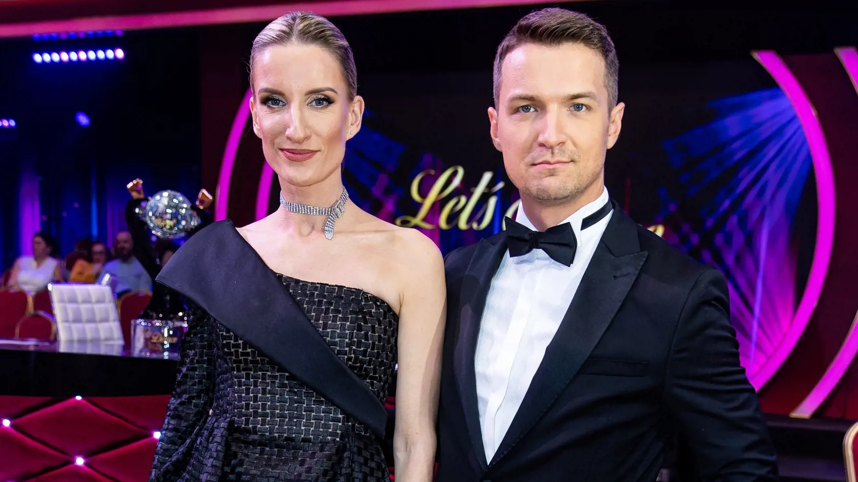 Finále tanečnej súťaže "Let's Dance 2023" v Bratislave. Na snímke Adela Vinczeová a Viktor Vincze.