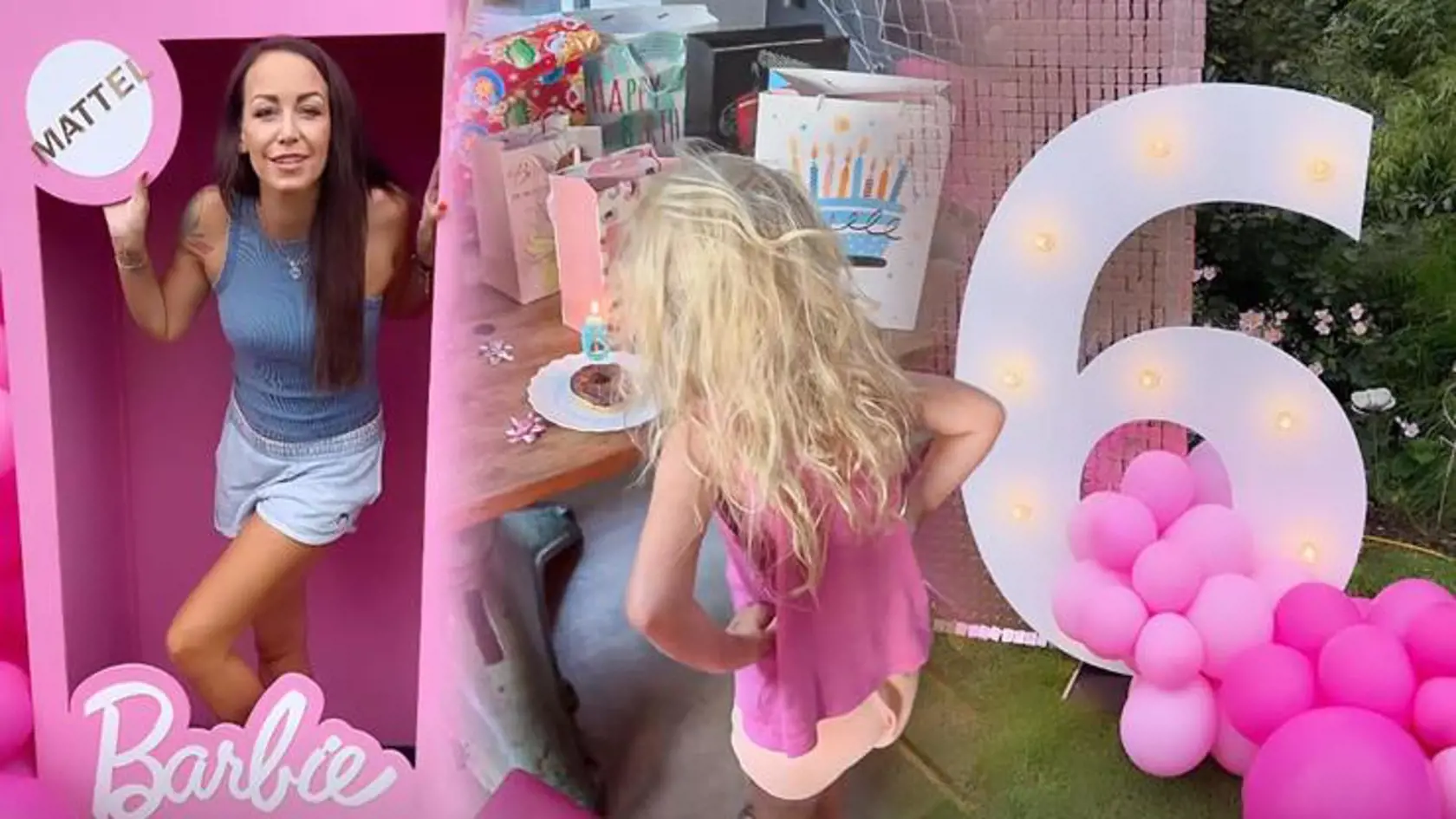 Barbie oslava malej Mii, dcéry Agáty Hanychovej a Jakuba Prachařa