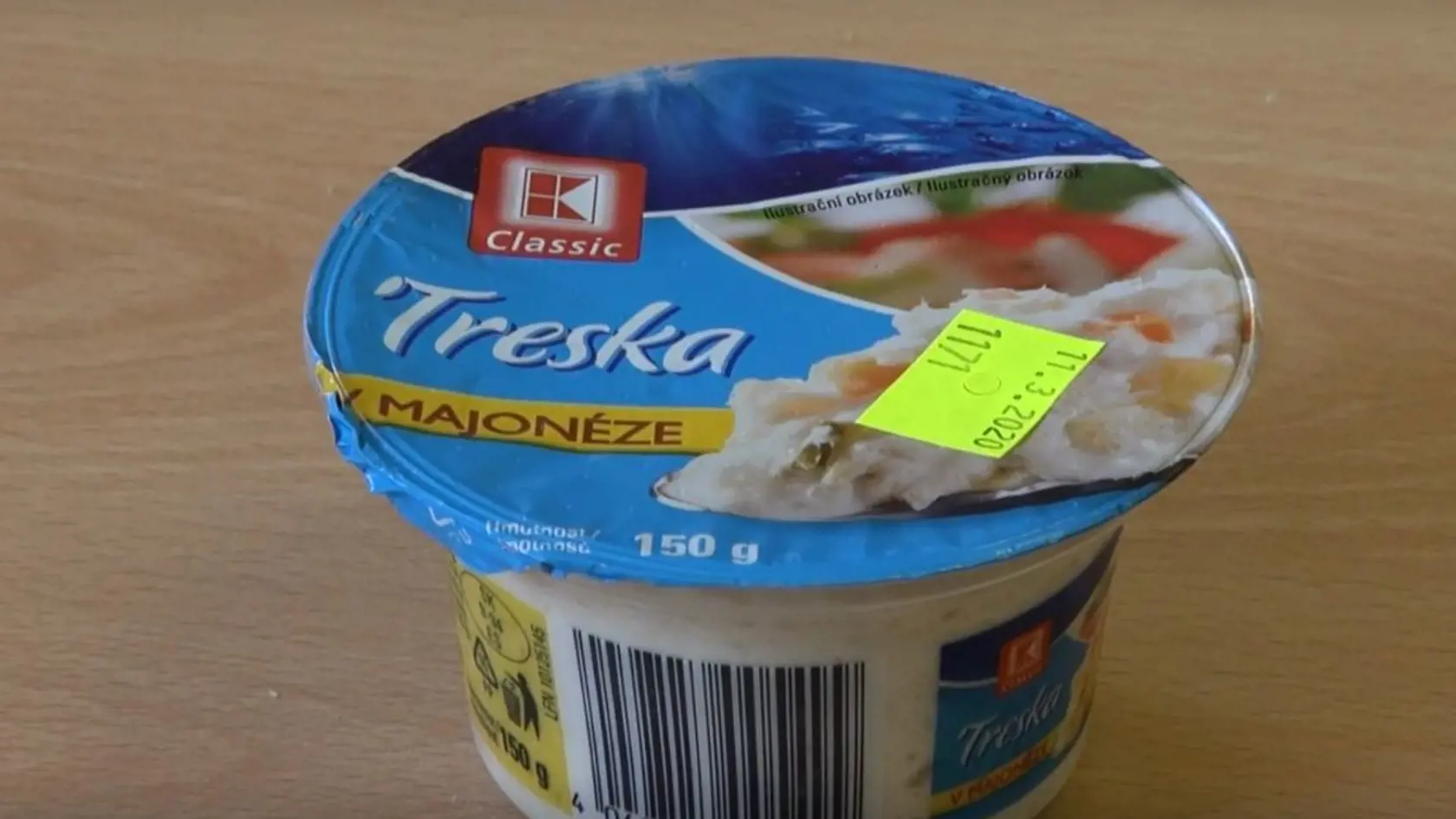 Treska v majonéze od výrobcu K-Classic skončila na 5. mieste.