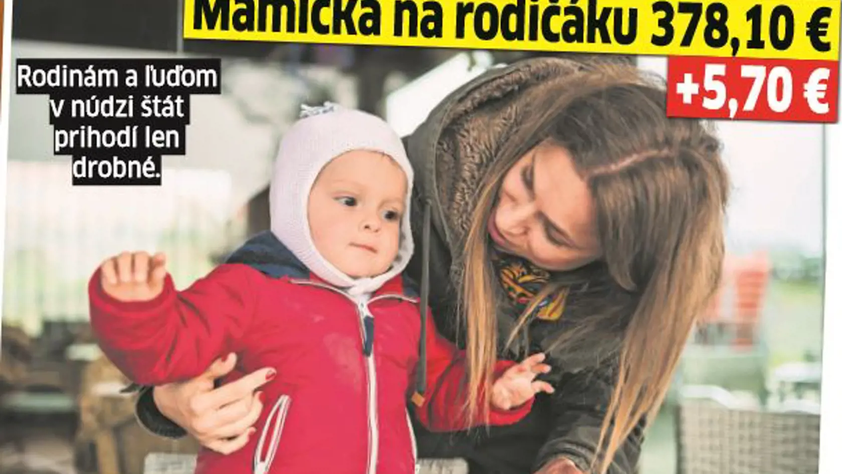 Rodičia, ktorí nepoberali materské, majú ešte o stovku menej.