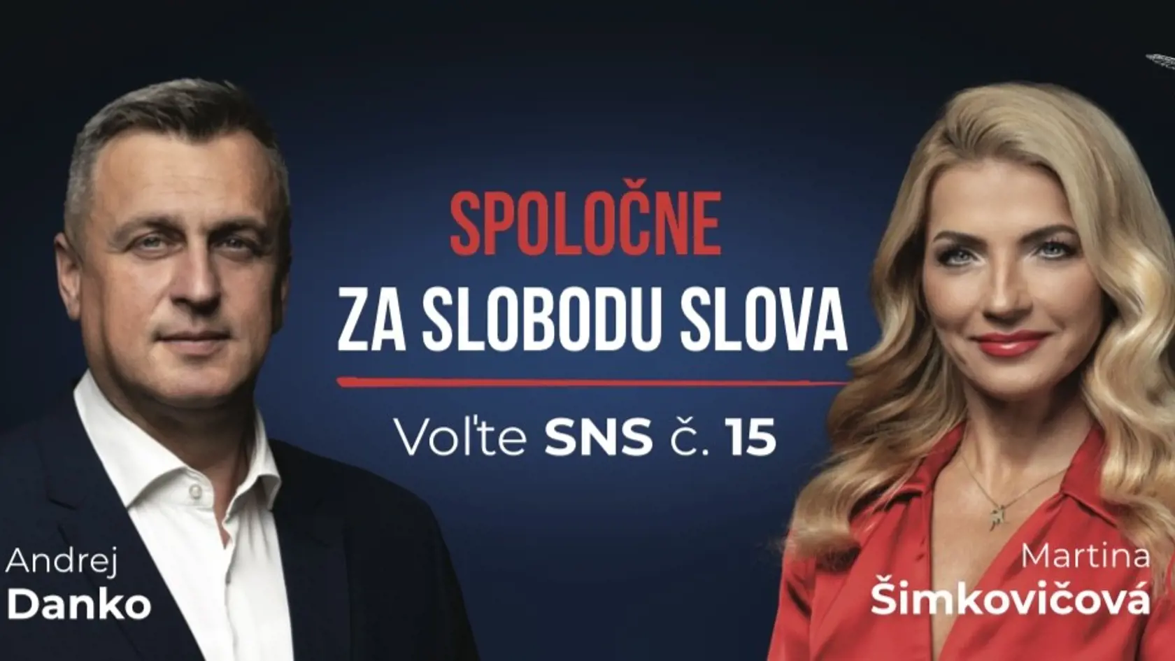 Andrej Danko po boku exmoderátorky Televíznych novín na Markíze Martiny Šimkovičovej. Strana má viacero nových kandidátov.