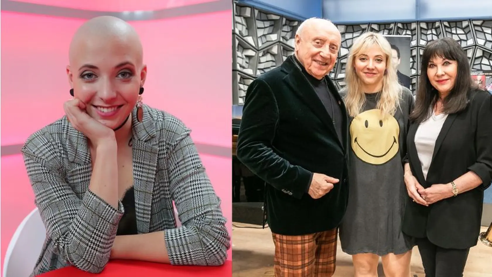 Anička Slováčková s rodičmi.