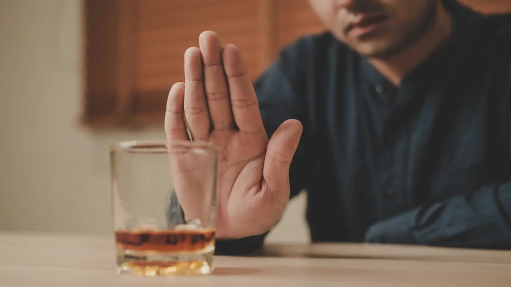 Alcoholism,,Sad,Depressed,Asian,Young,Man,Refuse,,Push,Alcoholic,Beverage
