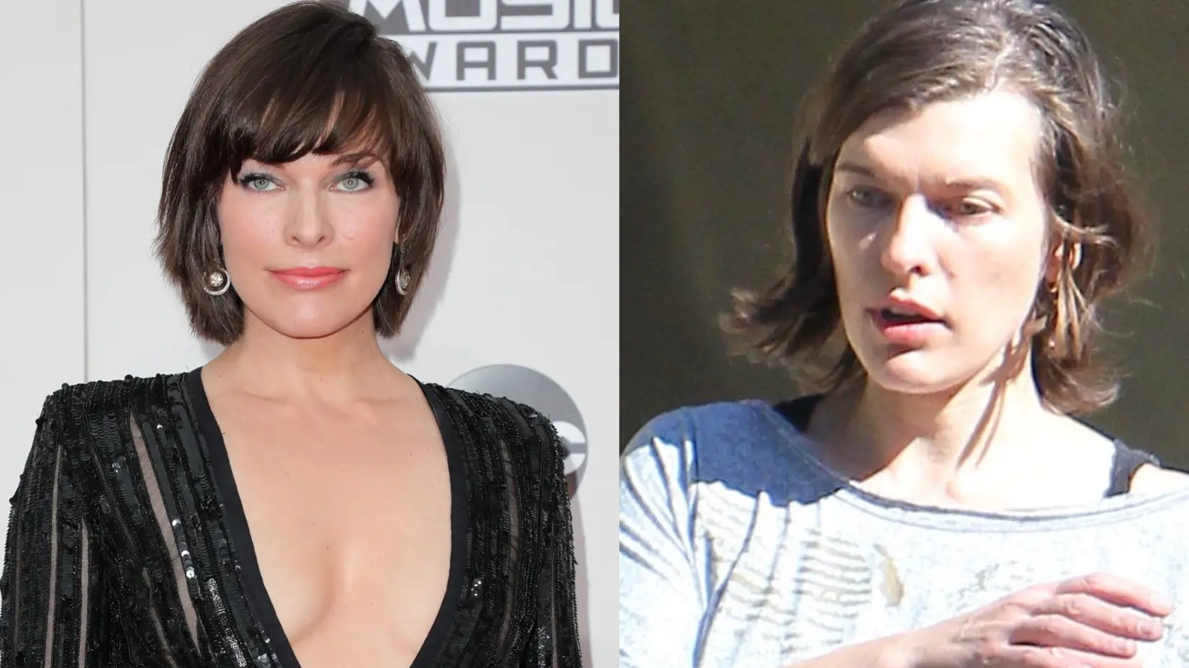 Herečku Millu Jovovich by ste na ulici bez mejkapu nespoznali.