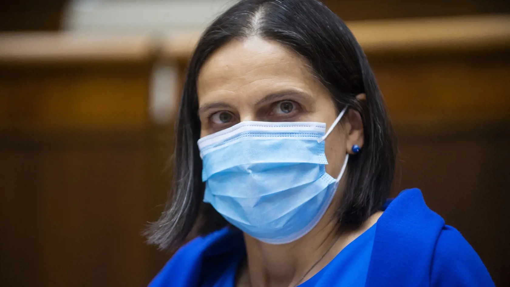 Mária Kolíková počas zasadnutia.