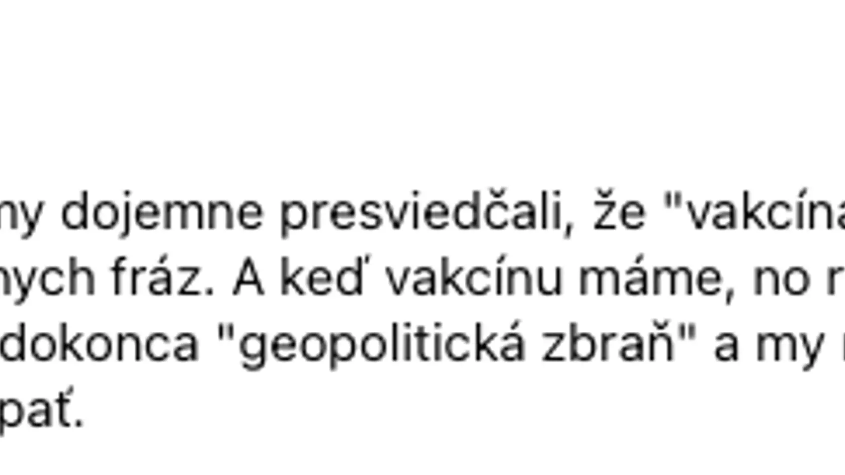 Belicovej statusy, ktorými komentuje aktuálne politické dianie.