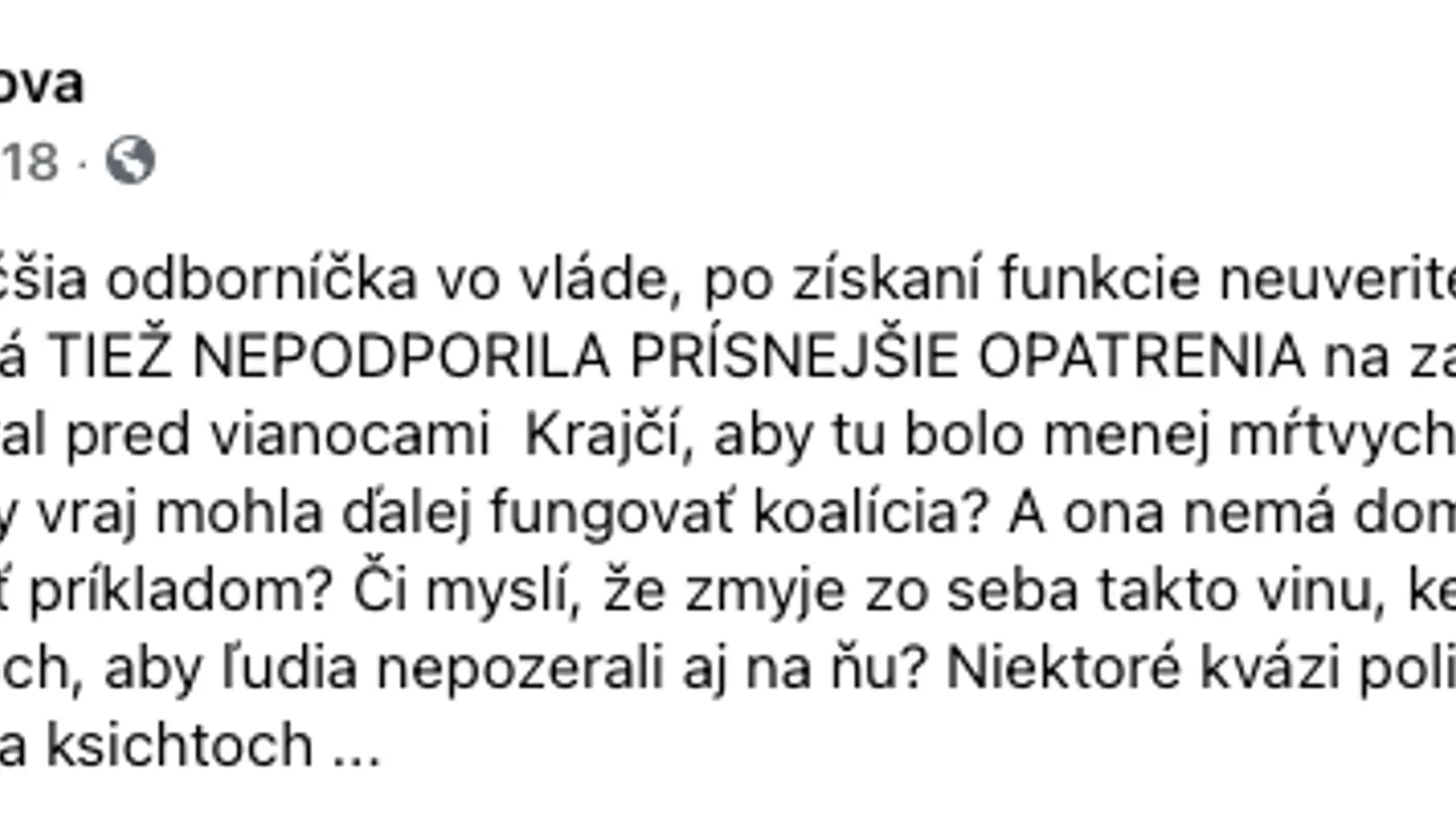 Belicovej statusy, ktorými komentuje aktuálne politické dianie.
