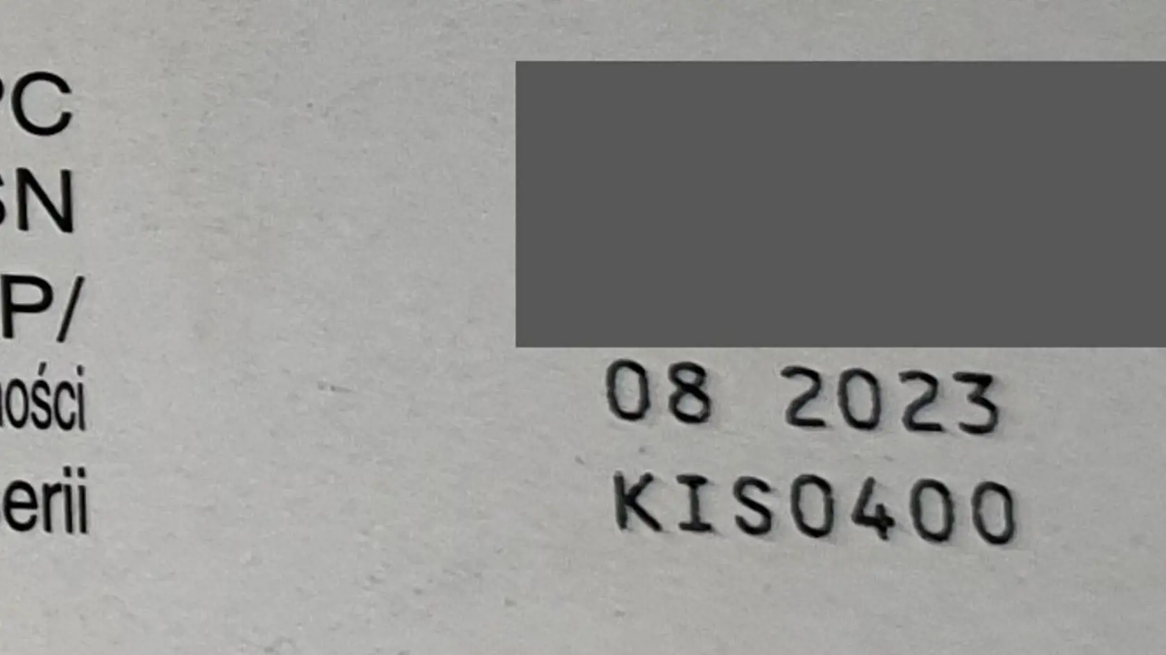 Je nevyhnutné, aby ste si skontrolovali balenie lieku, ktorý práve užívate/ máte doma. Z trhu sa sťahuje len jedna šarža: KIS0400 (exp. 08/2023). Informácie o šarži nájdete na na spodnej strane krabičky, prípadne na pravej strane nálepky na fľaši pod označením Lot/ Nr Serii.