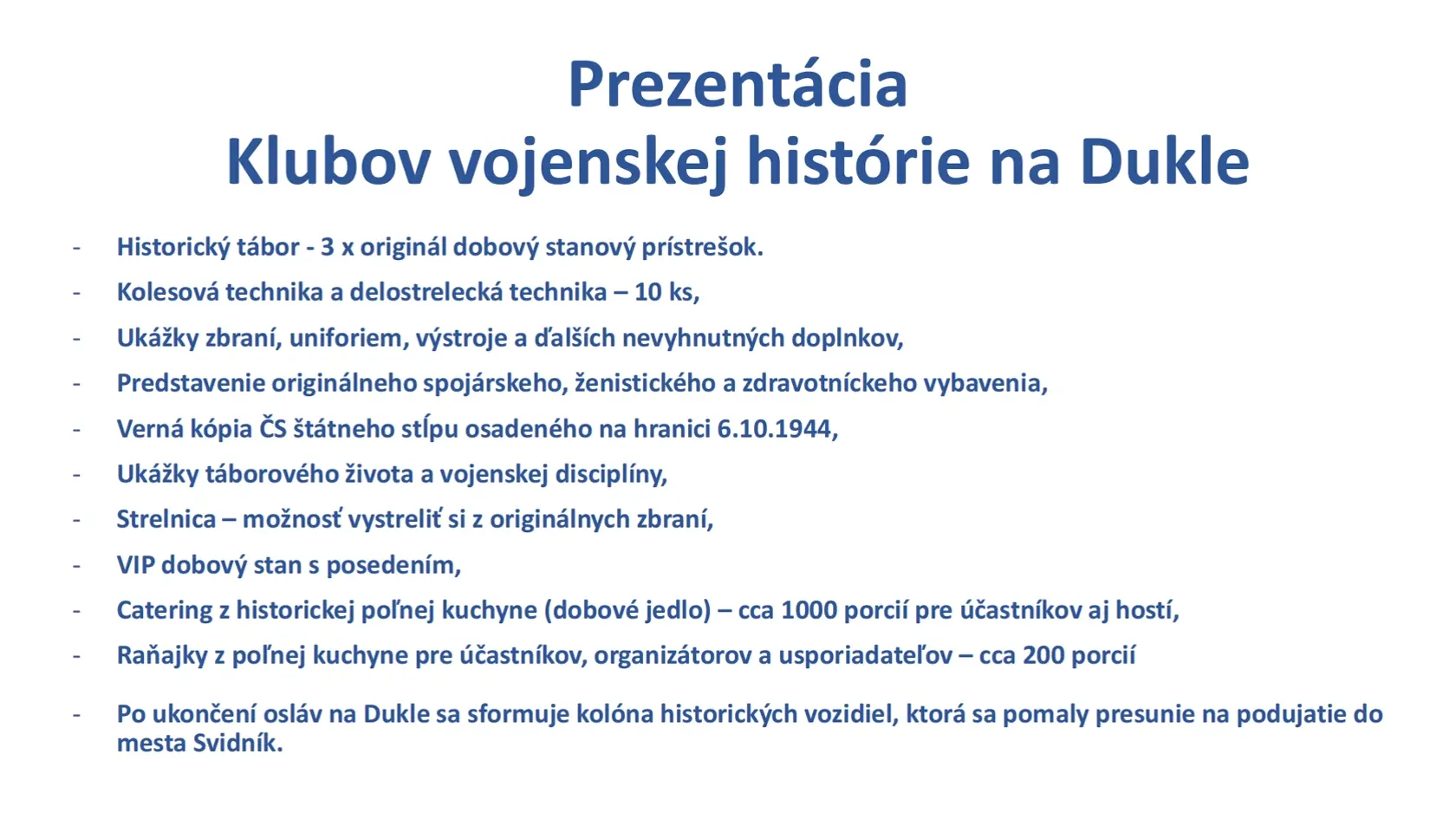 Uniknutý dokument o programe a organizačných pokynoch k oslavám 80. výročia Karpatsko-duklianskej operácie na Dukle 6. októbra 2024.