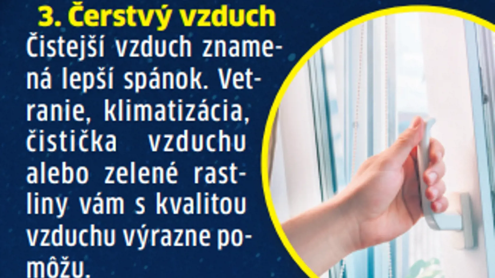 3. Čerstvý vzduch