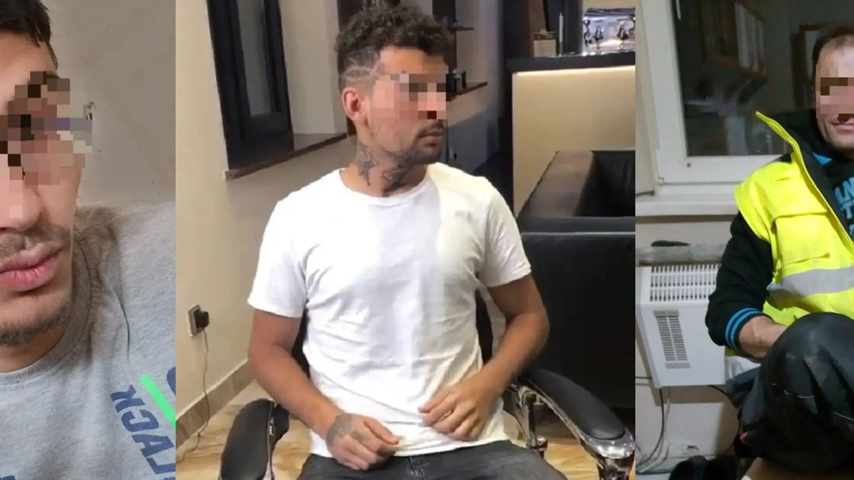 Obvinení: Milan, Rudo a ich obeť Jozef. (zľava)