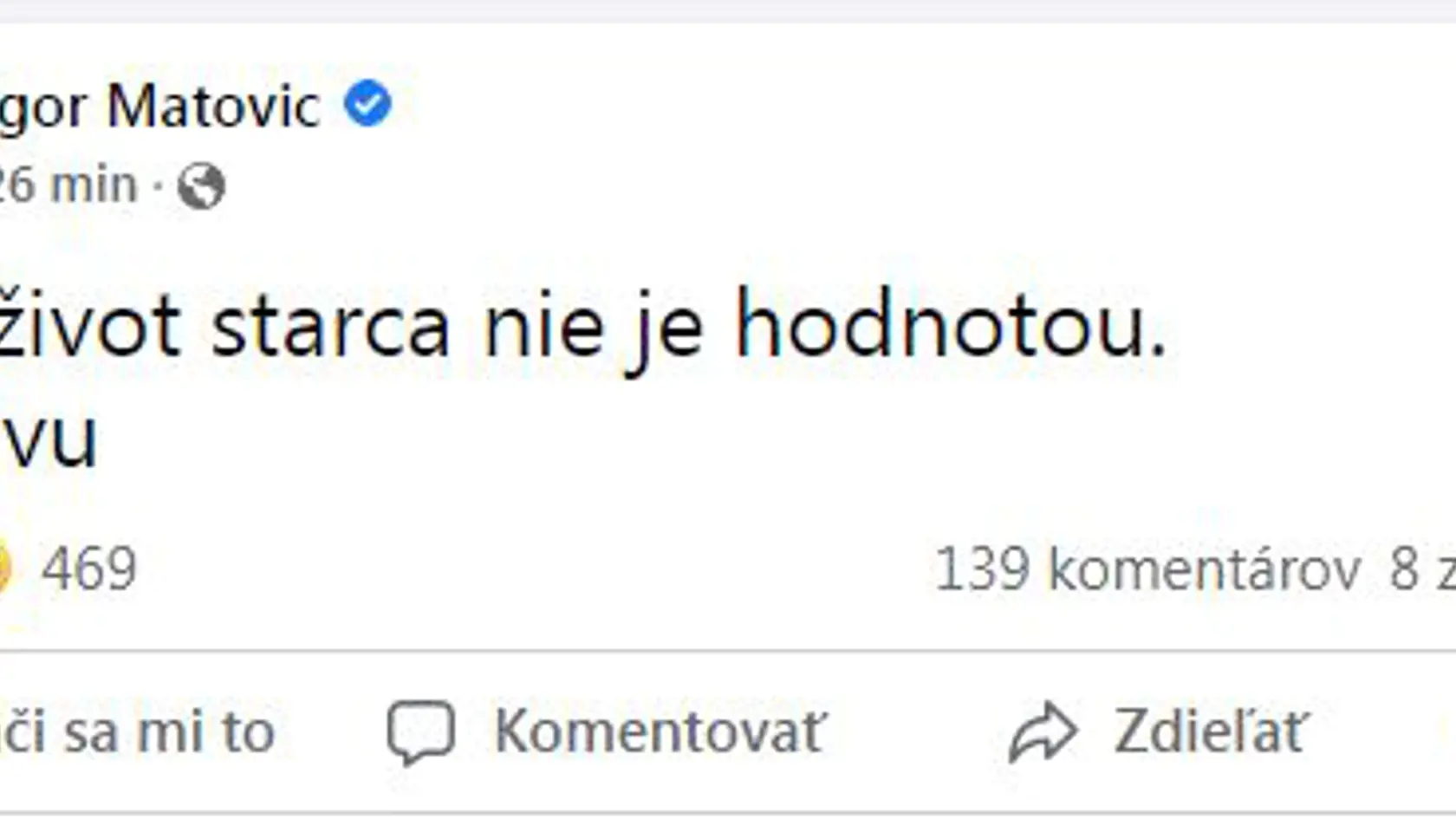 Matovič si napísal na Facebook neurčitý status. Je však veľmi pravdepodobné, že ním narážal na Sulíka.