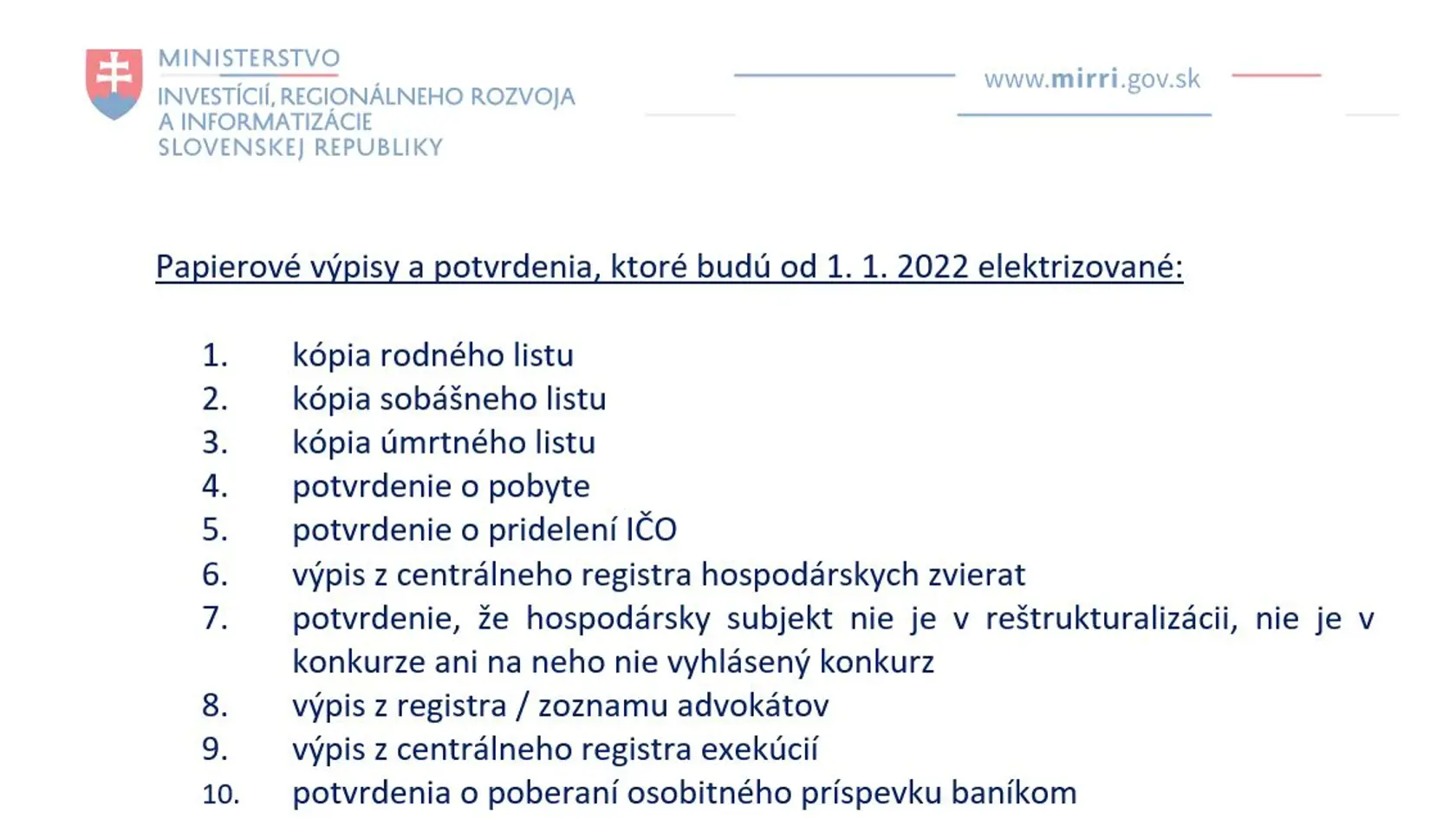 Tieto tlačivá už nebudete musieť na úrady nosiť v papierovej forme.