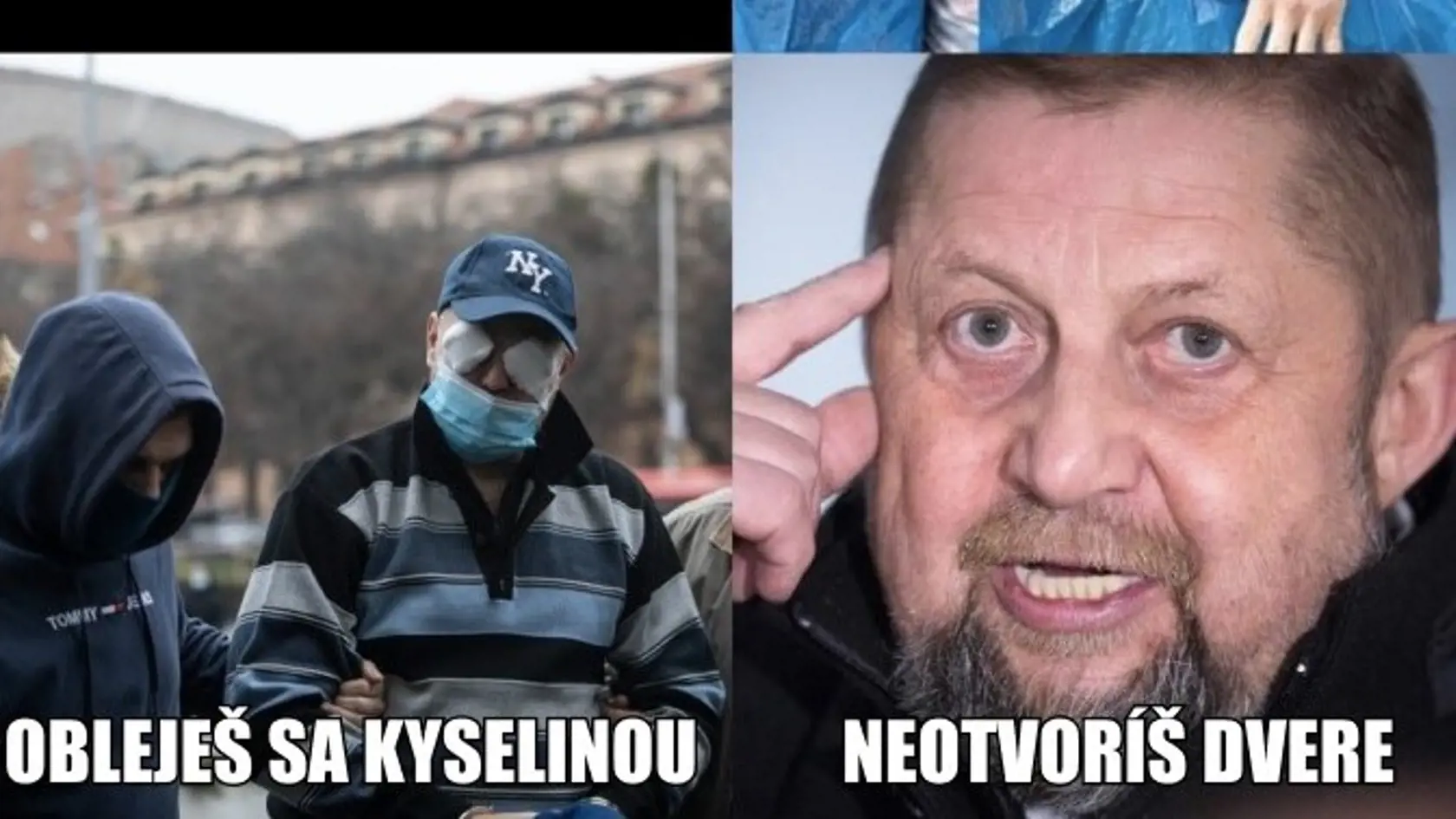 Obvinený Karol Mello (na hornom obrázku) utiekol pred spravodlivosťou na Belize a už odsúdený Pavol Rusko (vľavo) sa nedostavil na jeden zo súdov, lebo ho vraj niekto oblial kyselinou.