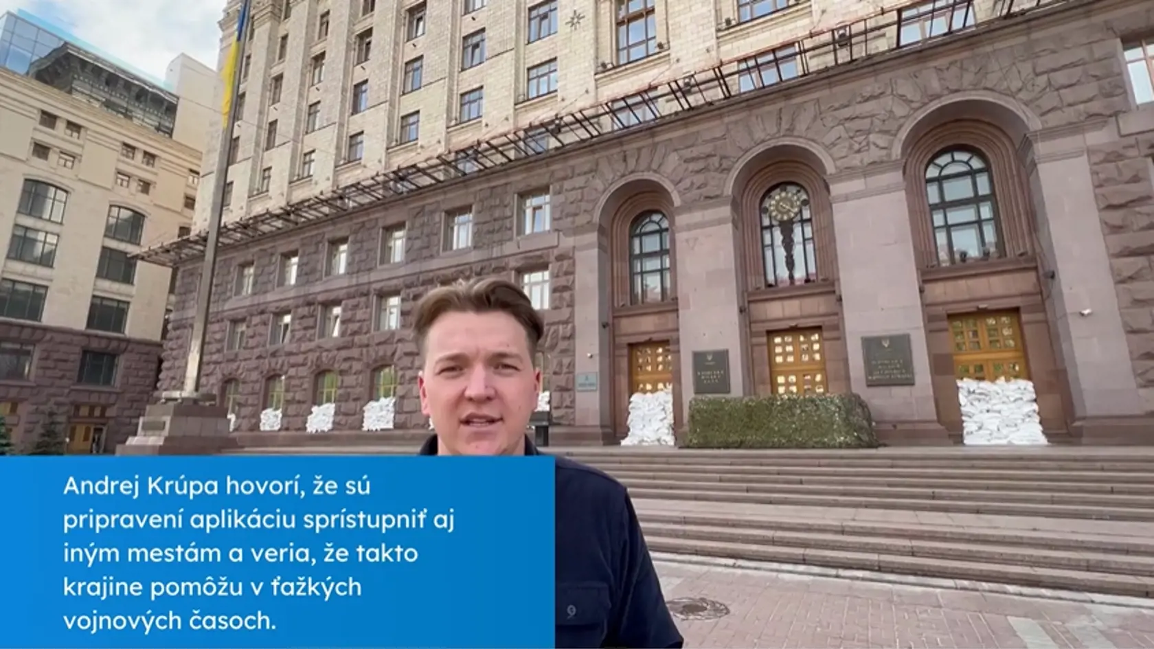 Andrej Krúpa, spoluzakladateľ aplikácie, ktorú dostala Ukrajina od Slovenska do daru.