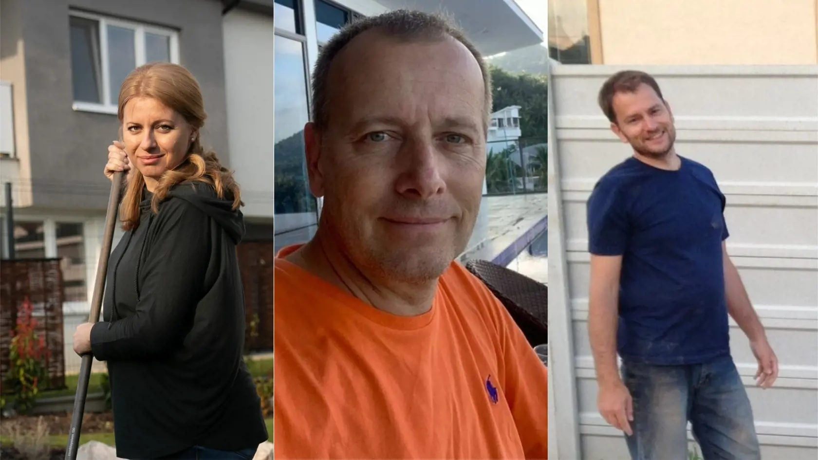 Zľava, Zuzana Čaputová, Boris Kollár, Igor Matovič.