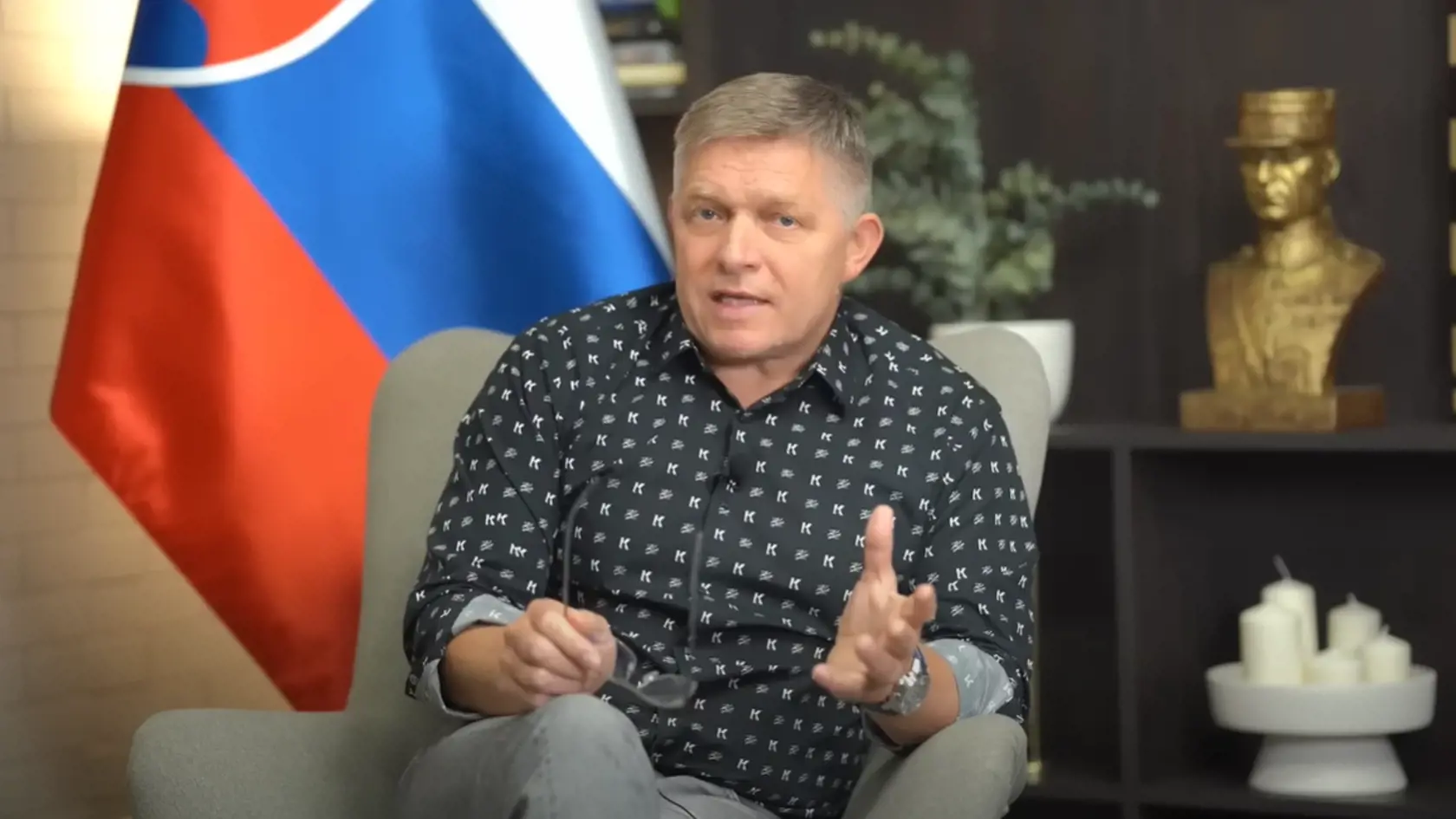 Robert Fico vo videu, ktoré zverejnil šesť dní po voľbách do NR SR.