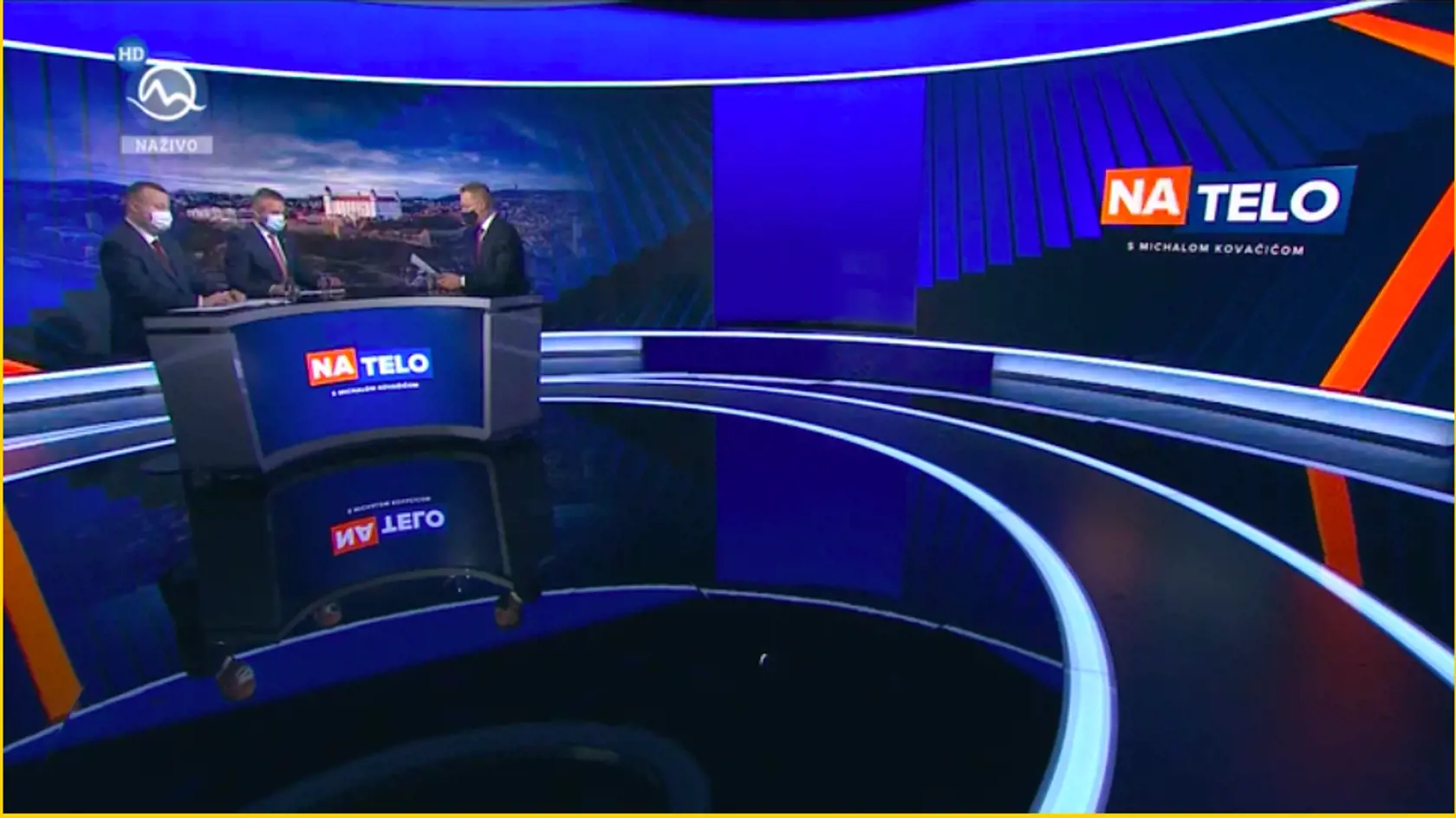 Milan Krajniak  a Peter Pellegrini v diskusnej relácii Tv Markíza.