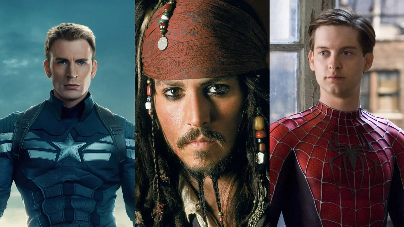 Kapitán Amerika, Jack Sparrow a Peter Parker